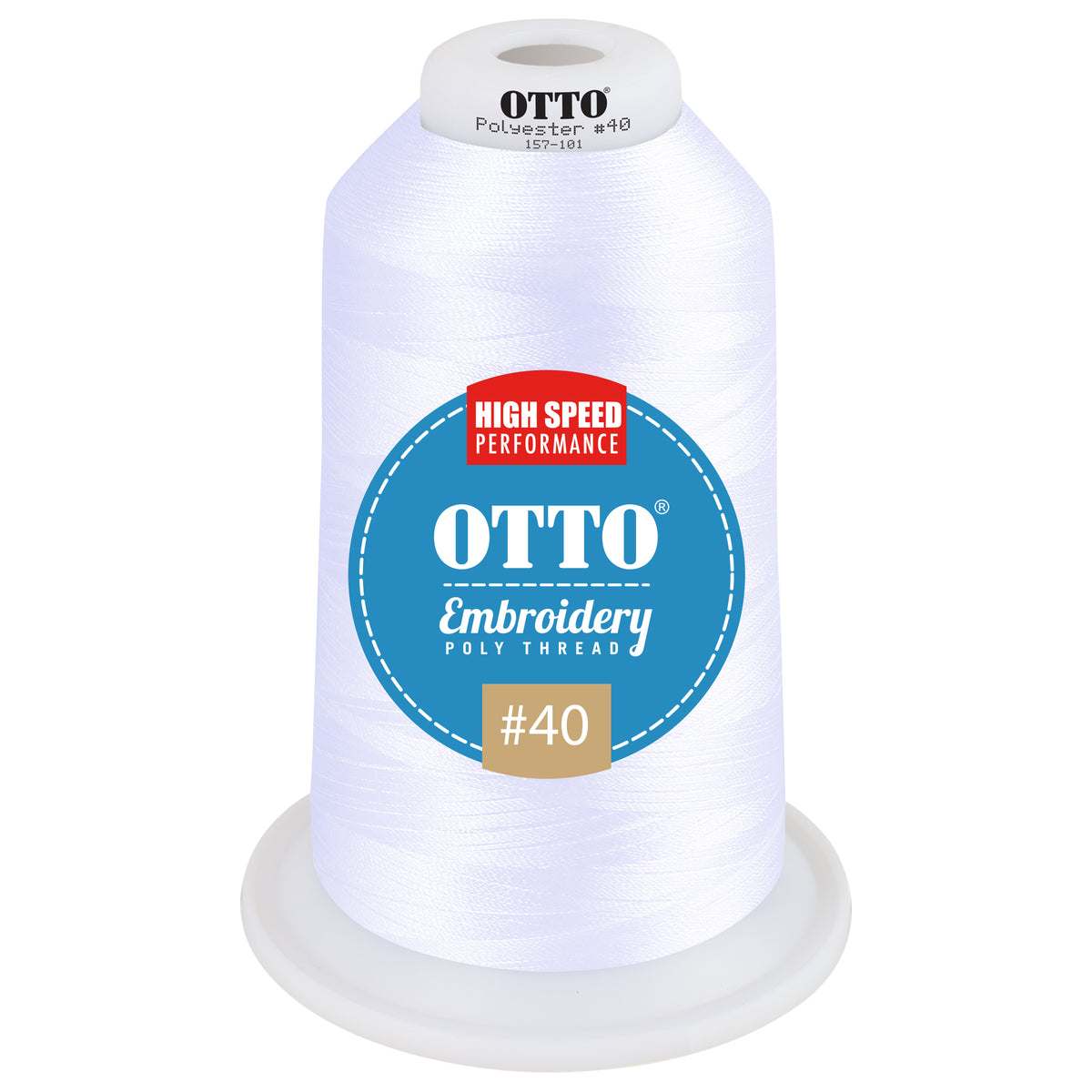 Front View of 49382 - Thread 49382 OTTO Embroidery Poly Thread #40 5,500 yd. King Cone