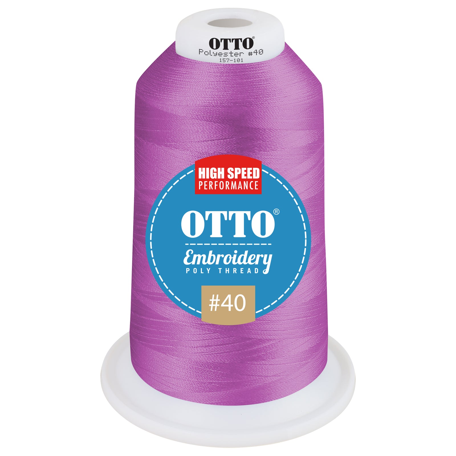 Front View of 510206 - Thread 510206 OTTO Embroidery Poly Thread #40 5,500 yd. King Cone