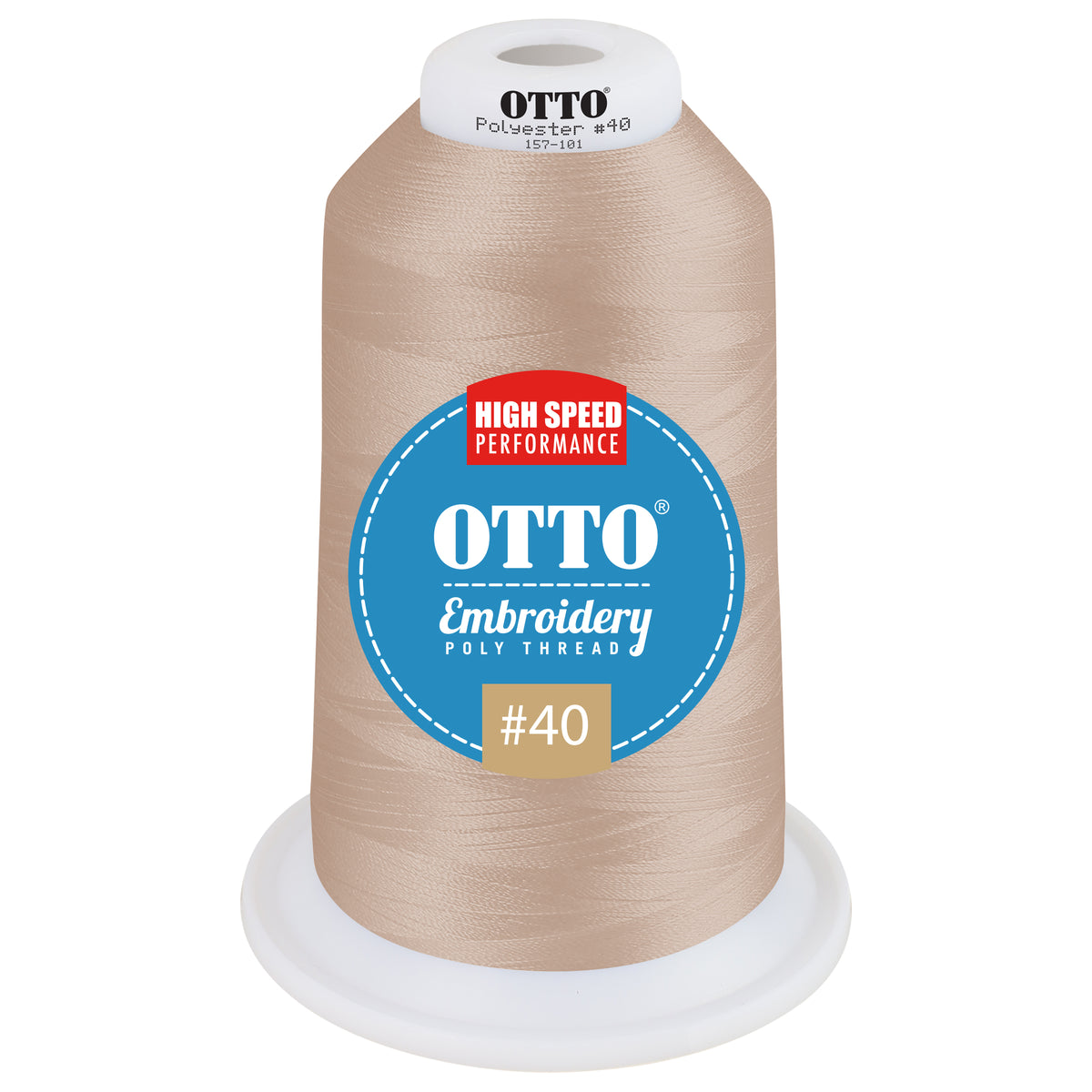 Front View of 510346 - Thread 510346 OTTO Embroidery Poly Thread #40 5,500 yd. King Cone