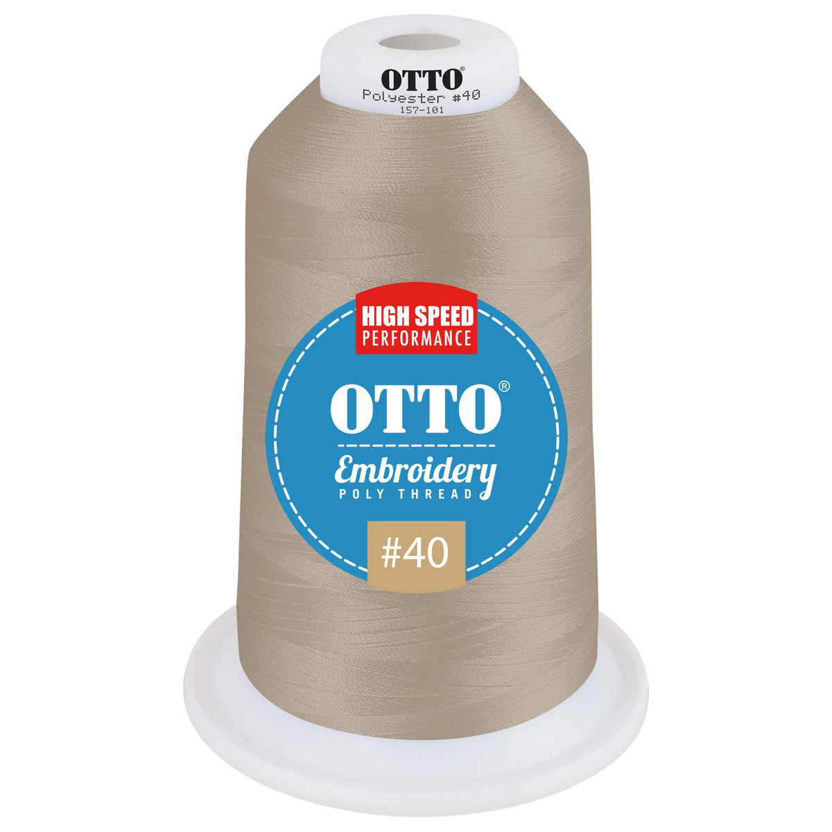 Front View of 510370 - Thread 510370 OTTO Embroidery Poly Thread #40 5,500 yd. King Cone