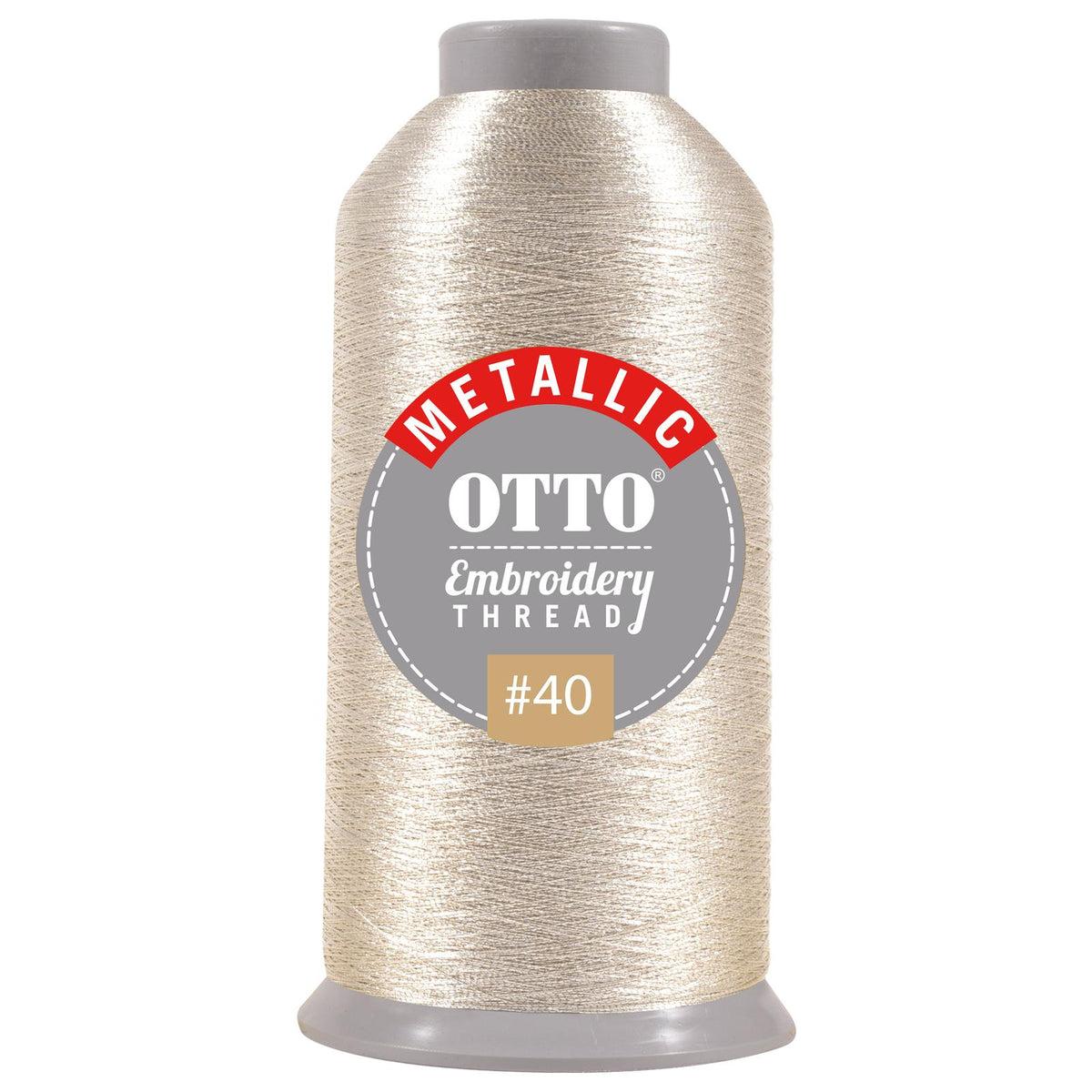 Front View of 701 - Thread 701 OTTO Embroidery Metallic Thread #40 3,300 yd. Cone