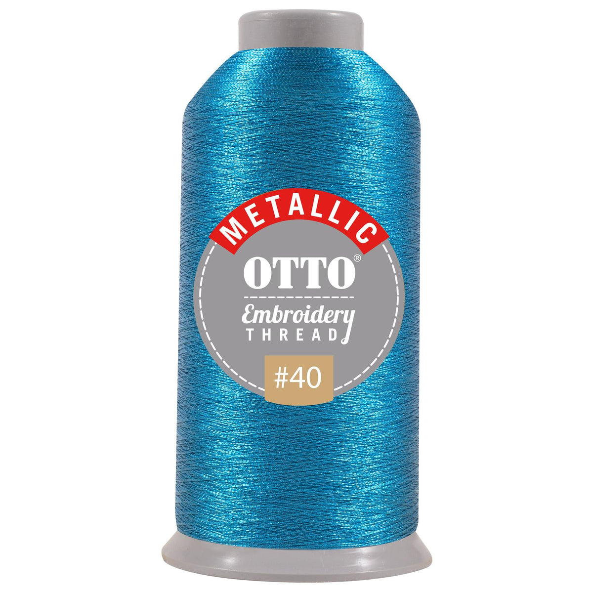Front View of 706 - Thread 706 OTTO Embroidery Metallic Thread #40 3,300 yd. Cone