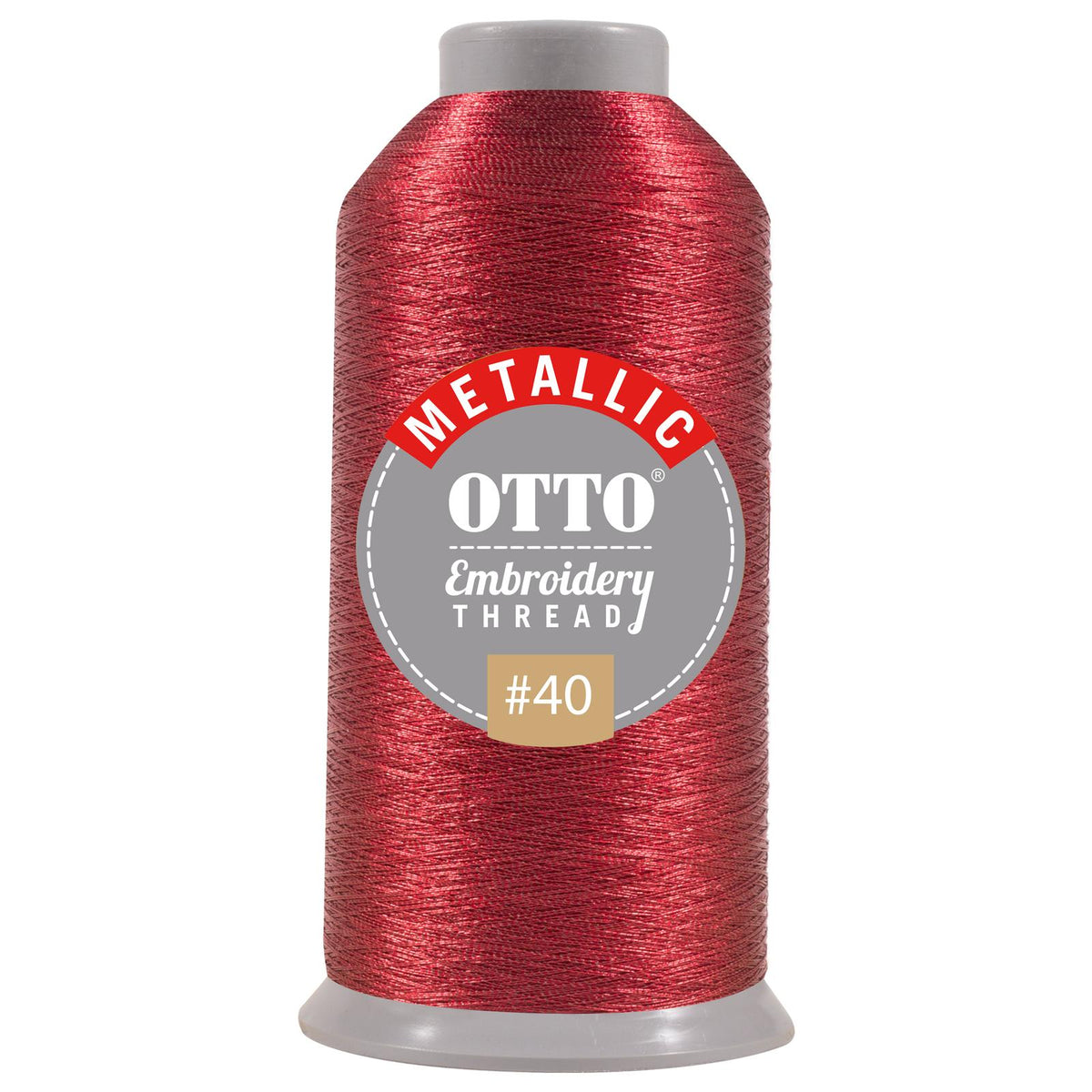 Front View of 707 - Thread 707 OTTO Embroidery Metallic Thread #40 3,300 yd. Cone