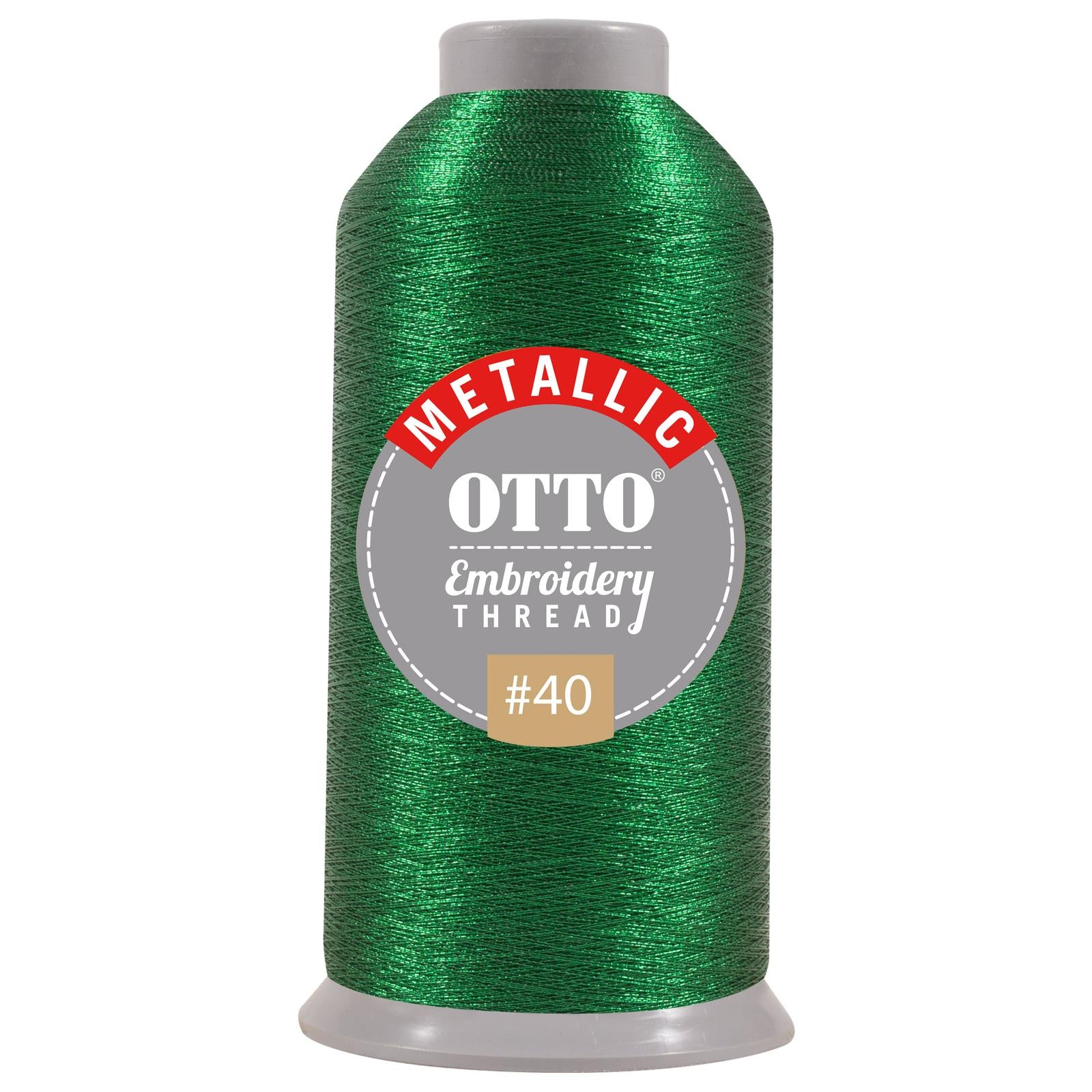 Front View of 709 - Thread 709 OTTO Embroidery Metallic Thread #40 3,300 yd. Cone