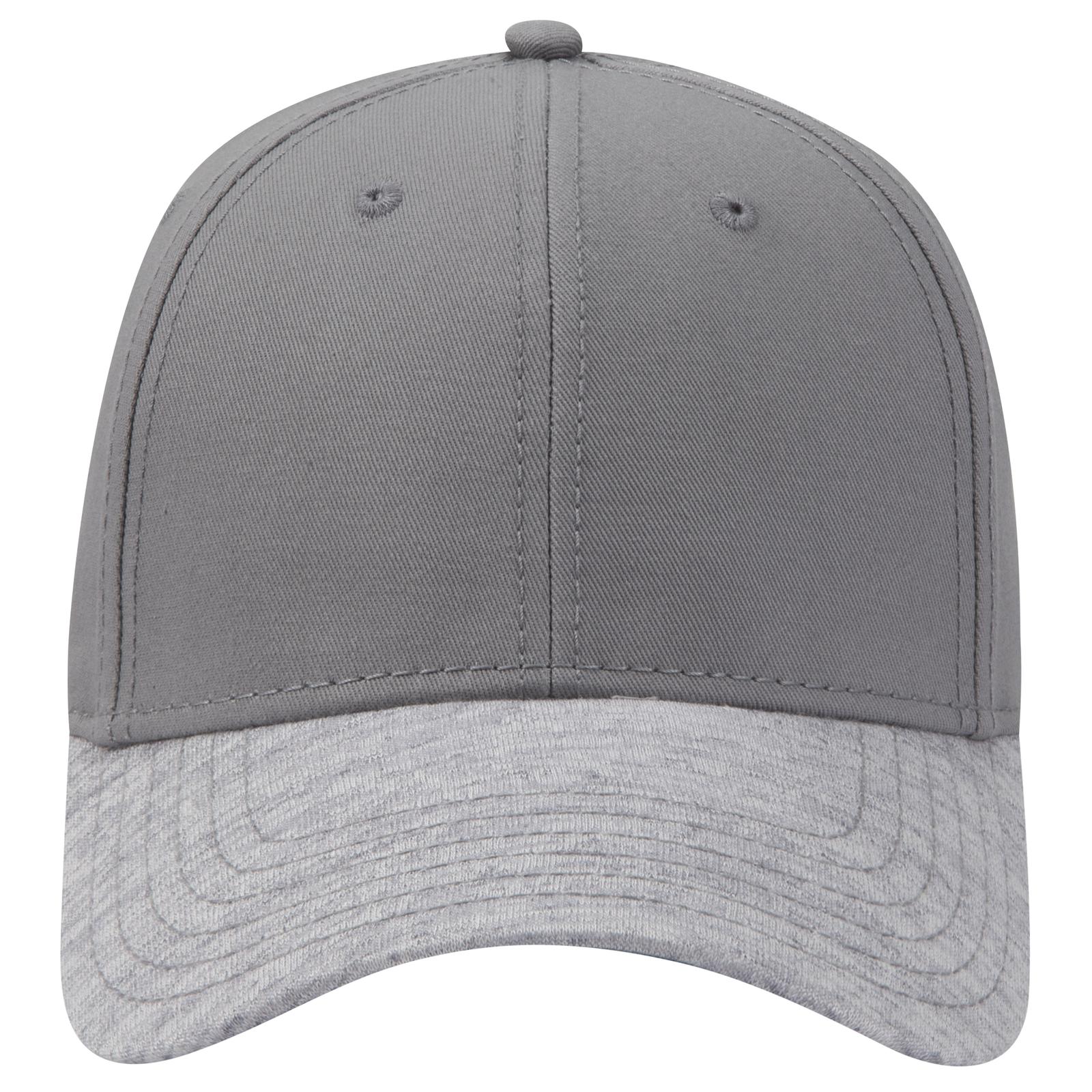 Right View of 7414 - Heath.Gry/Gry OTTO CAP 6 Panel Low Profile Baseball Cap