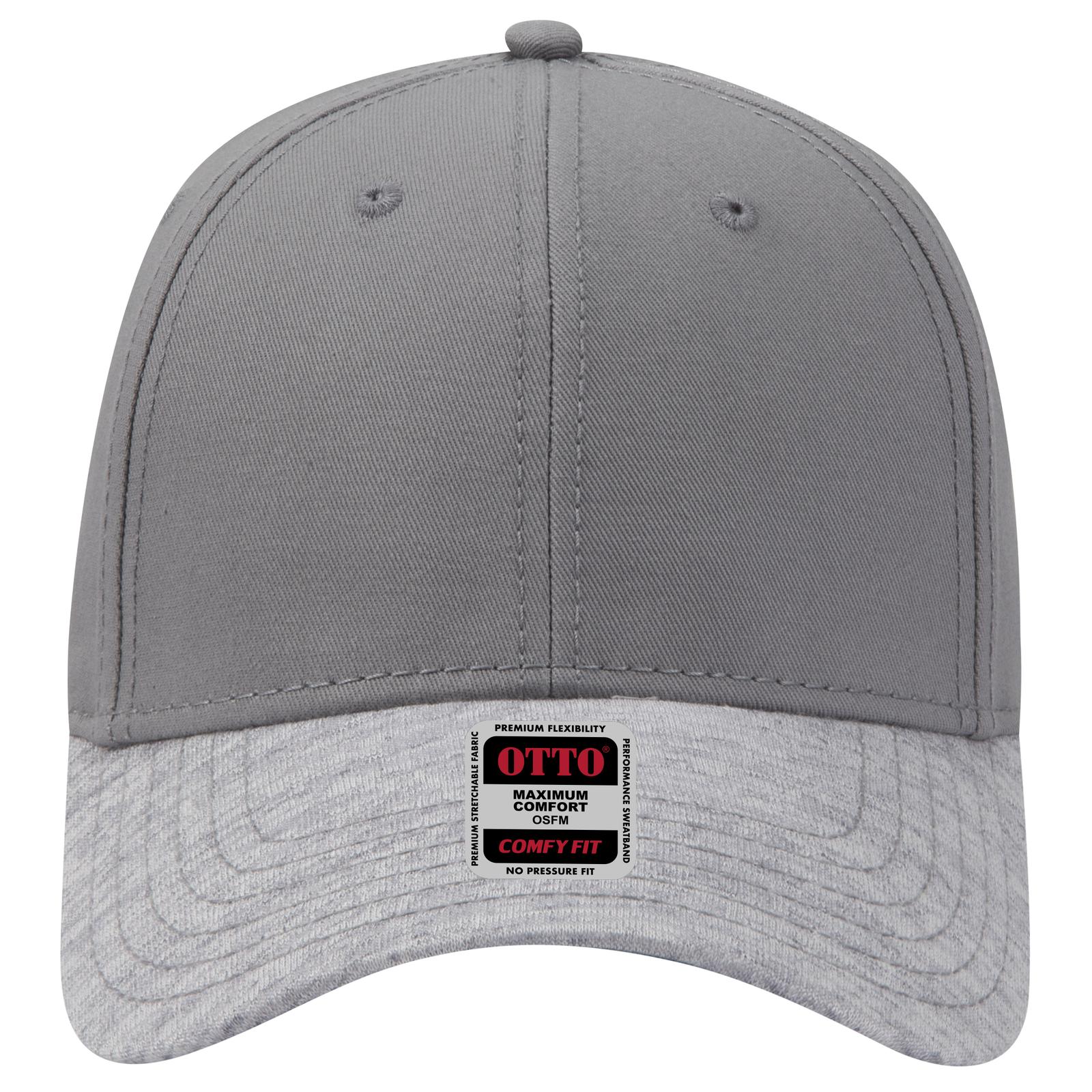 Right View of 7414 - Heath.Gry/Gry OTTO CAP "OTTO COMFY FIT" 6 Panel Low Profile Baseball Cap
