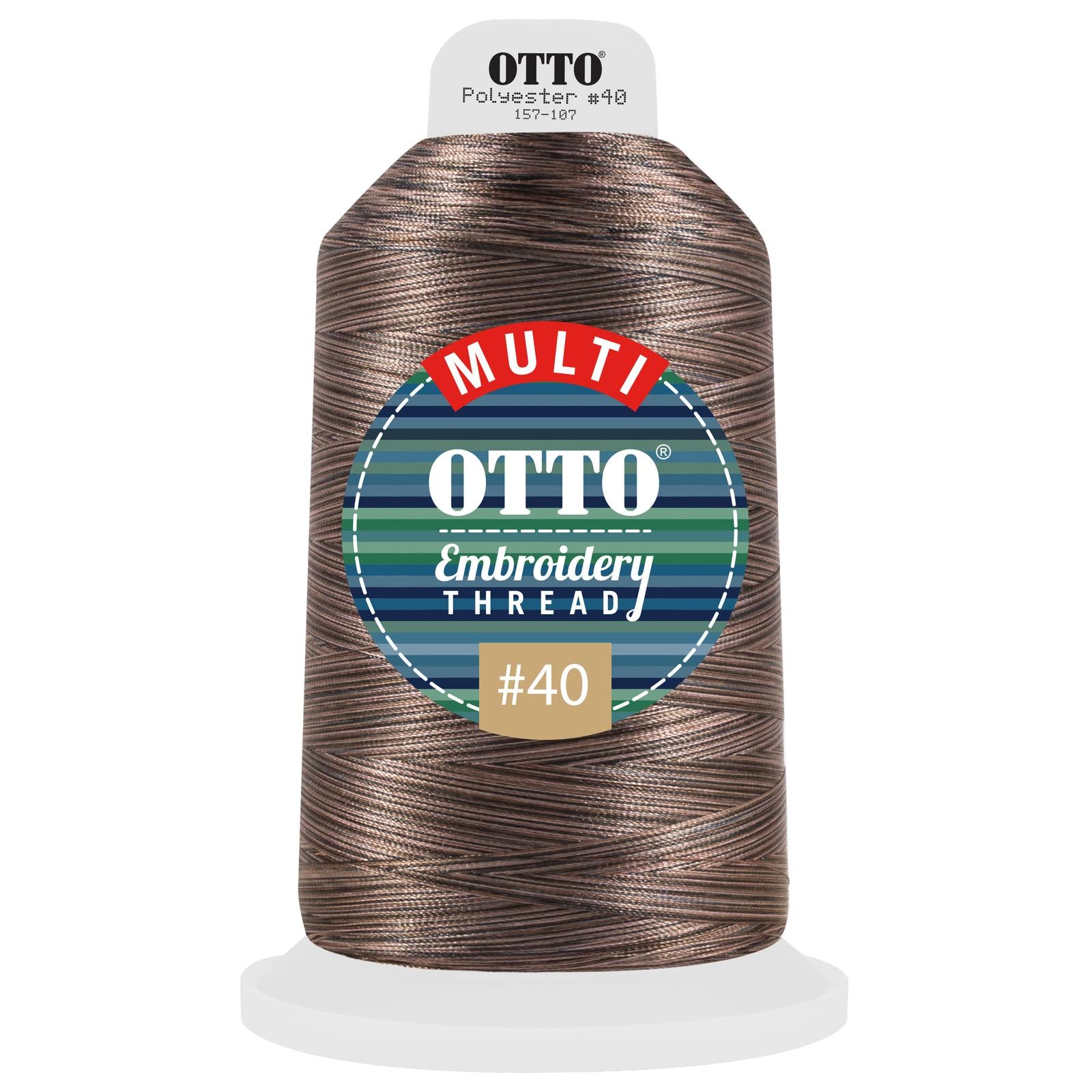 Front View of 810 - Thread 810 OTTO Embroidery Multicolor Thread #40 5,500 yd. King Cone