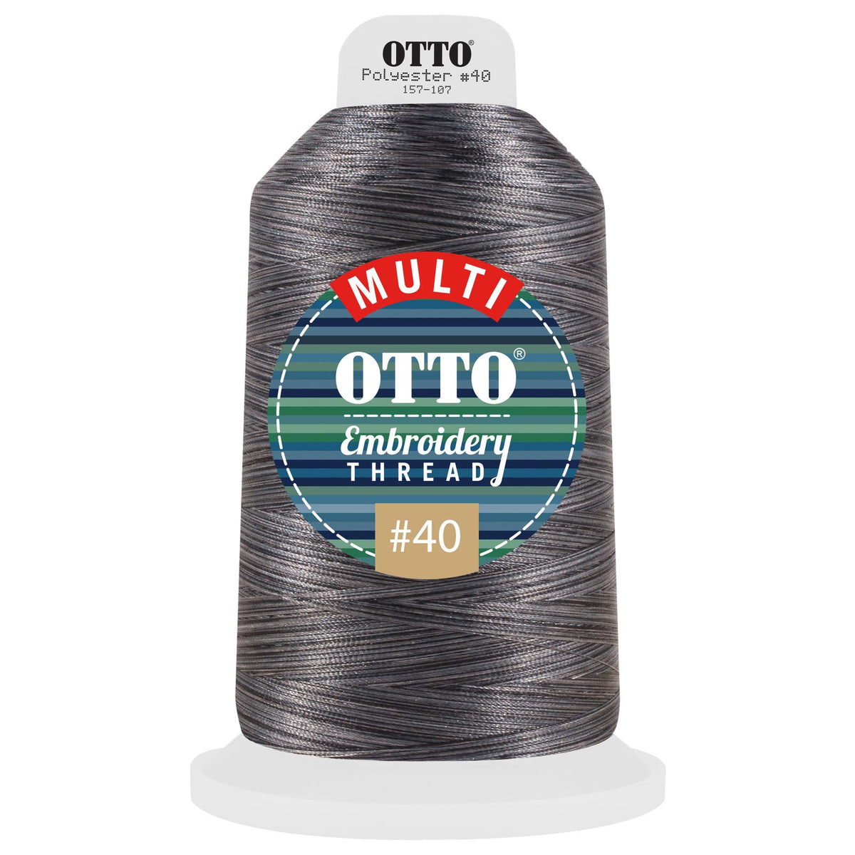 Front View of 812 - Thread 812 OTTO Embroidery Multicolor Thread #40 5,500 yd. King Cone