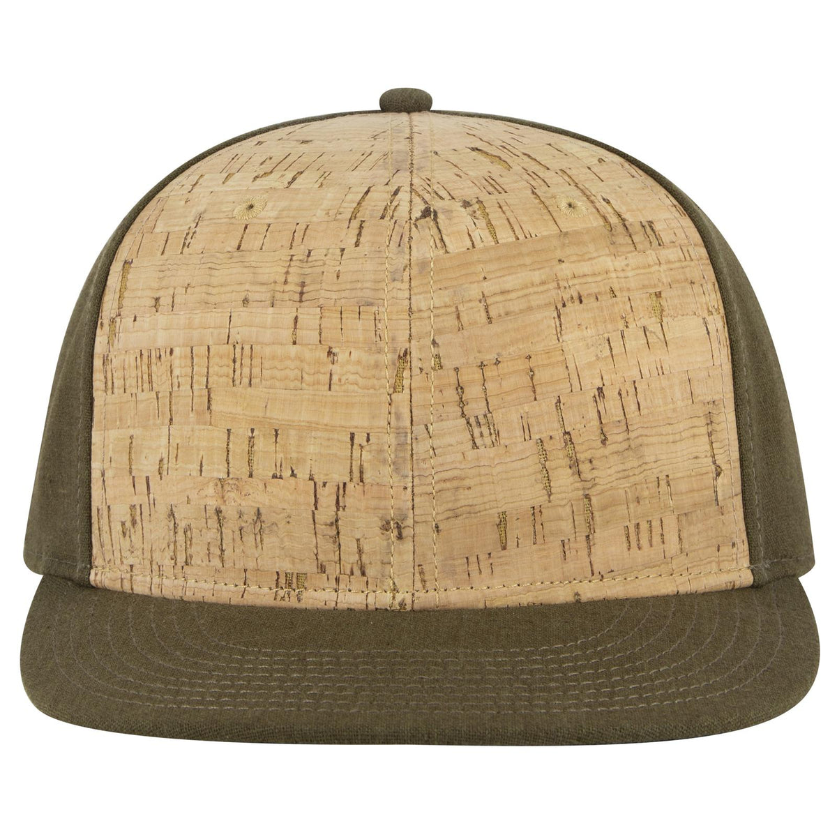 Front View of 8311283 - Ml Grn/Crk/Ml Grn OTTO CAP "OTTO SNAP" 6 Panel Pro Style Snapback Hat