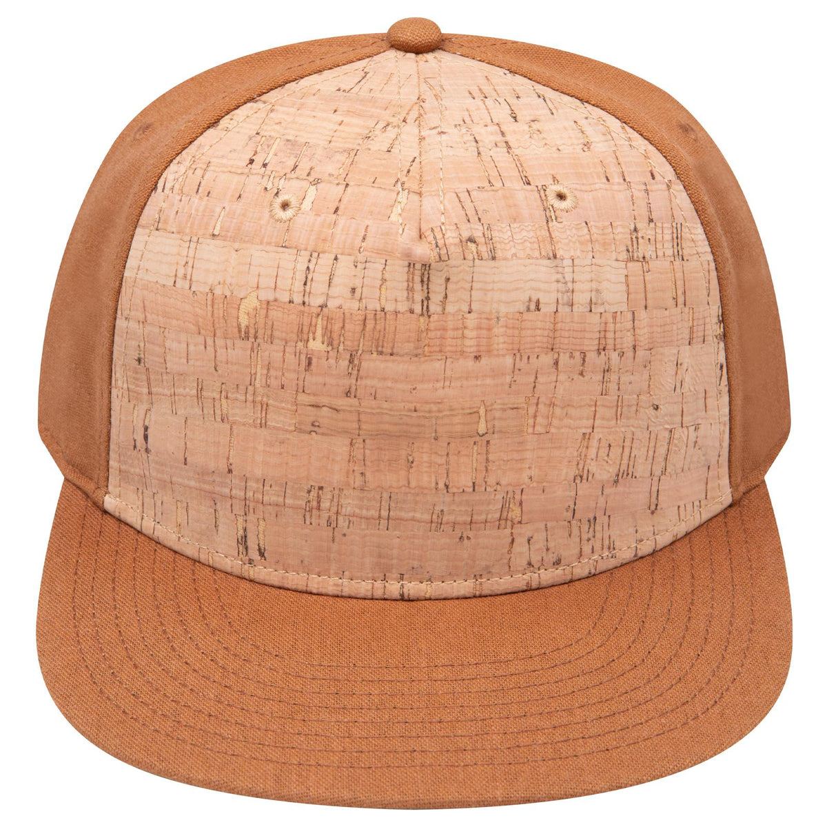 Front View of 8411284 - Cy Brn/Crk/Cy Brn OTTO CAP "OTTO SNAP" 5 Panel Pro Style Snapback Hat