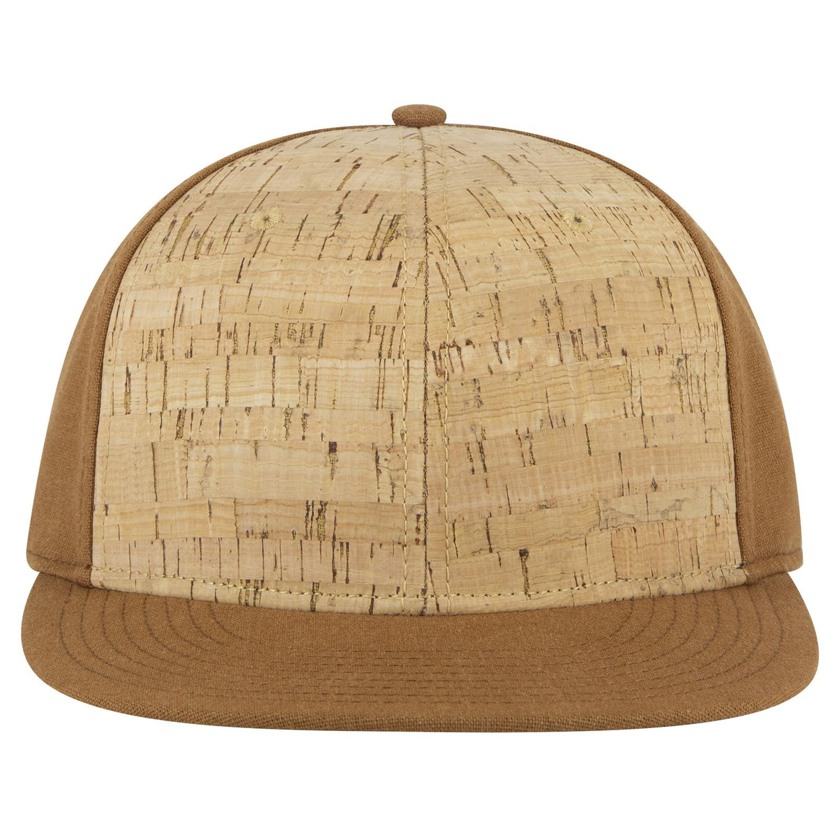 Front View of 8411284 - Cy Brn/Crk/Cy Brn OTTO CAP "OTTO SNAP" 6 Panel Pro Style Snapback Hat