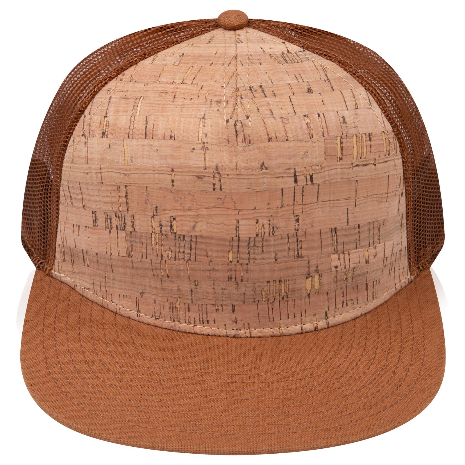 Right View of 8411284B - Cy Brn/Crk/Cy Brn OTTO CAP "OTTO SNAP" 5 Panel Pro Style Mesh Back Trucker Snapback Hat