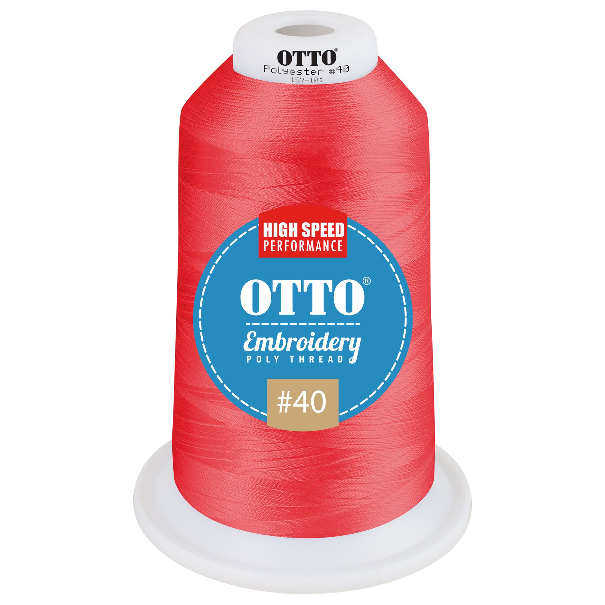 Front View of 900344 - Thread 900344 OTTO Embroidery Poly Thread #40 5,500 yd. King Cone
