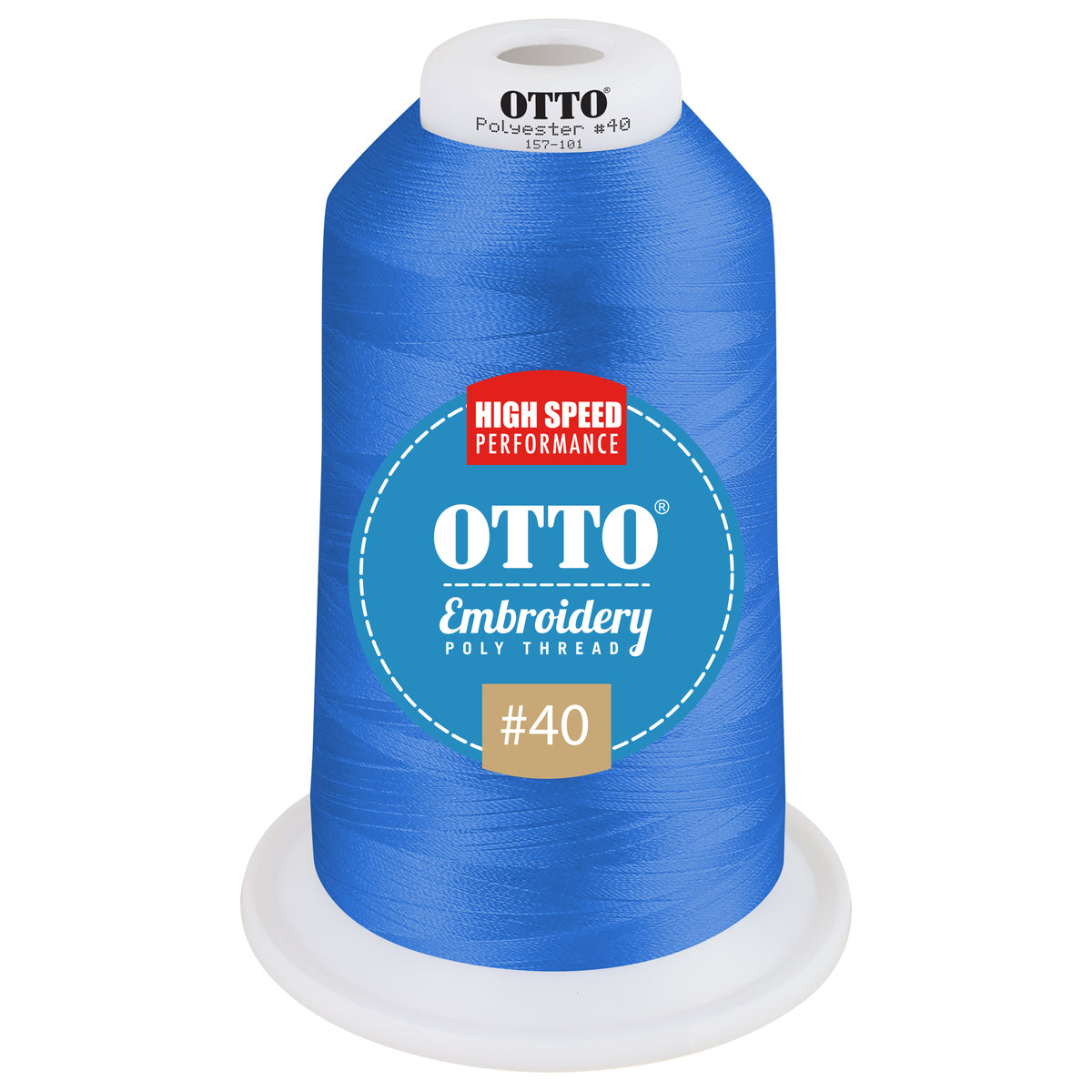 Front View of 91326 - Thread 91326 OTTO Embroidery Poly Thread #40 5,500 yd. King Cone