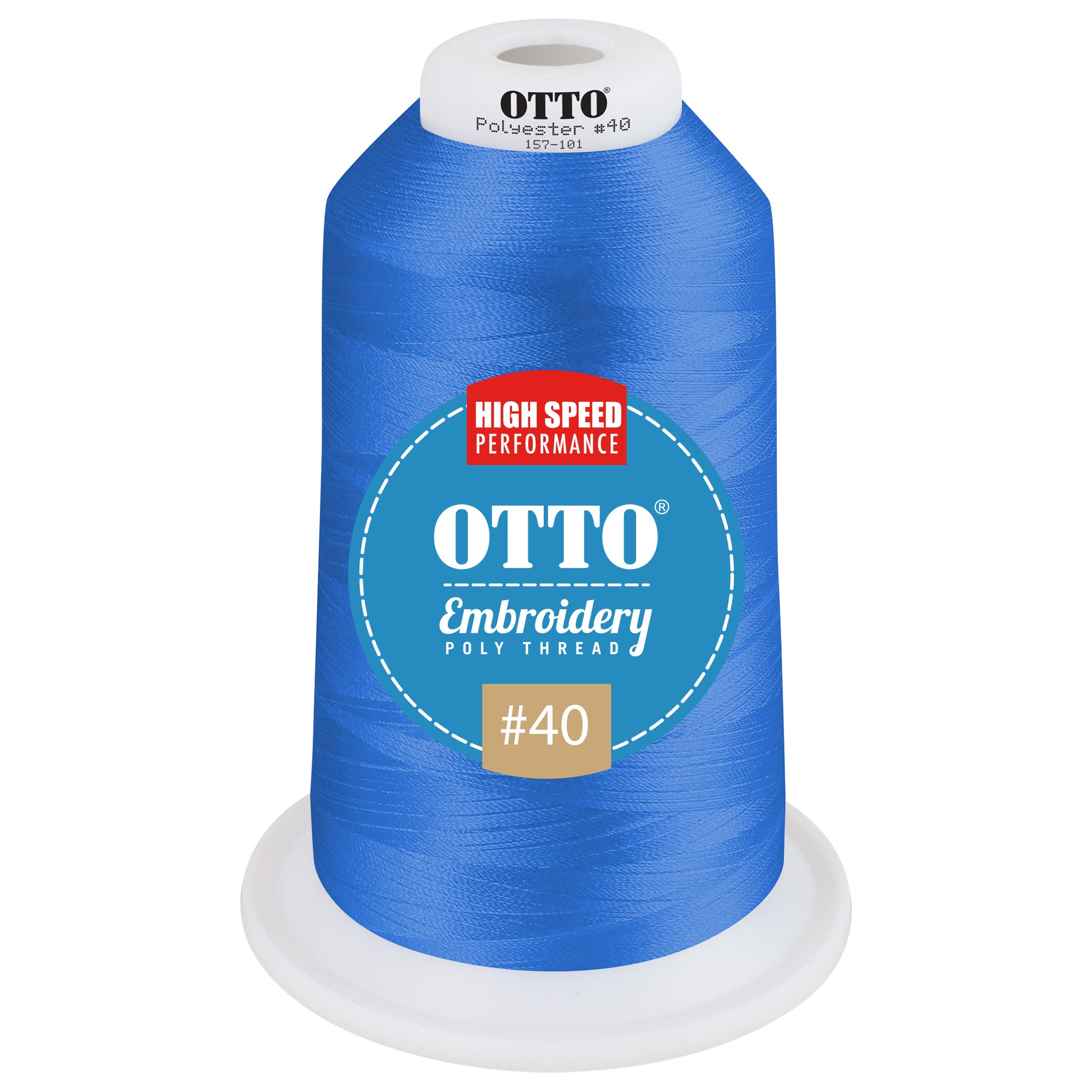 Front View of 91326 - Thread 91326 OTTO Embroidery Poly Thread #40 5,500 yd. King Cone