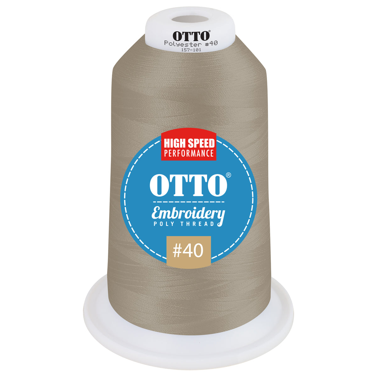 Front View of 92326 - Thread 92326 OTTO Embroidery Poly Thread #40 5,500 yd. King Cone