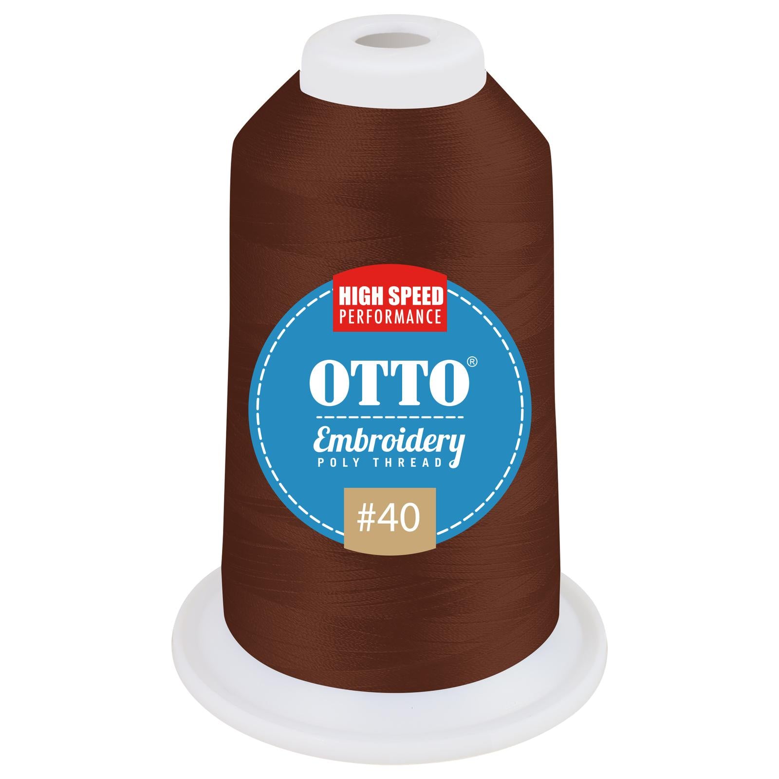 Front View of 95551 - Thread 95551 OTTO Embroidery Poly Thread #40 1,100 yd. Cone