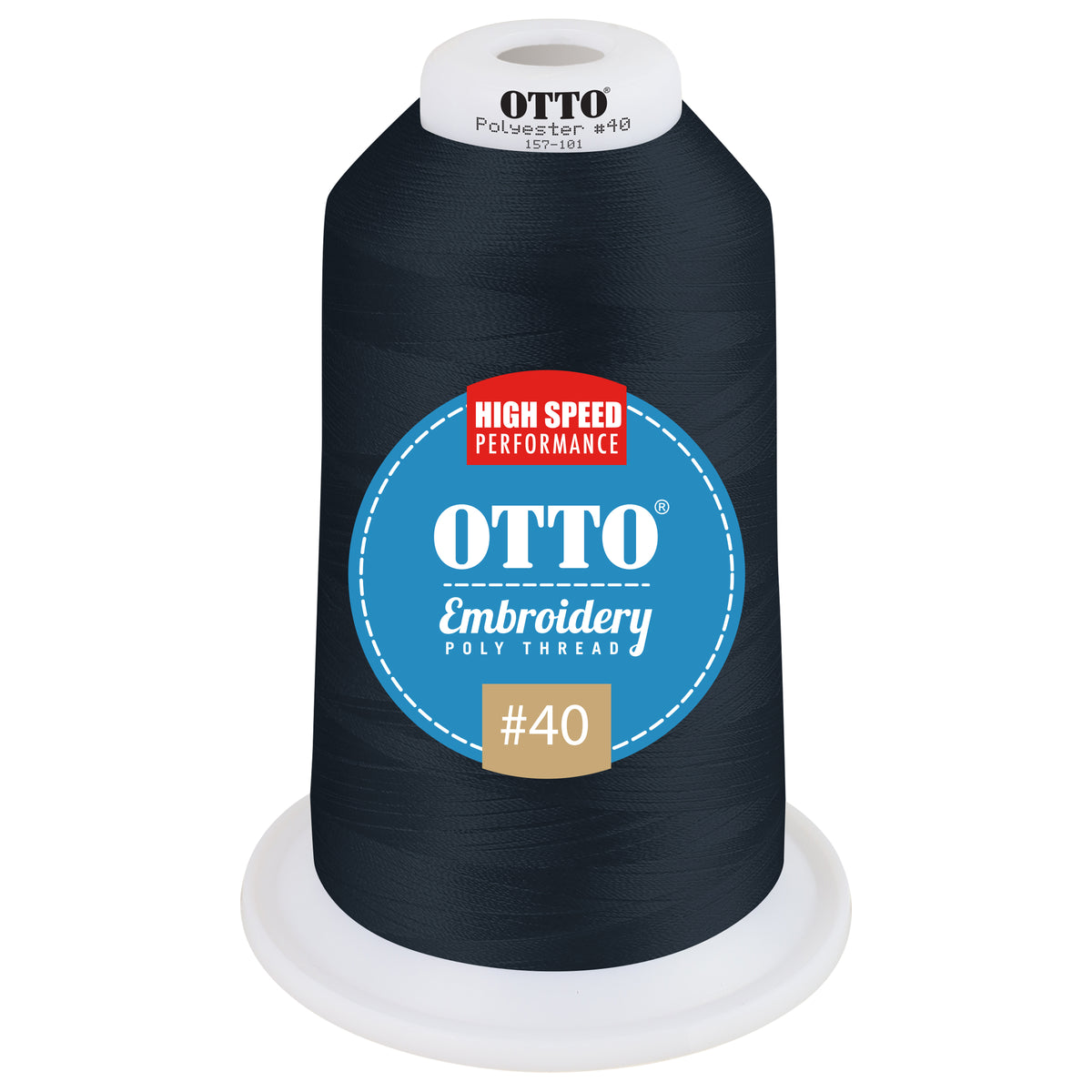 Front View of 95596 - Thread 95596 OTTO Embroidery Poly Thread #40 5,500 yd. King Cone