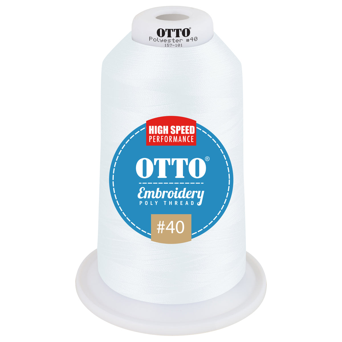 Front View of 95597 - Thread 95597 OTTO Embroidery Poly Thread #40 5,500 yd. King Cone