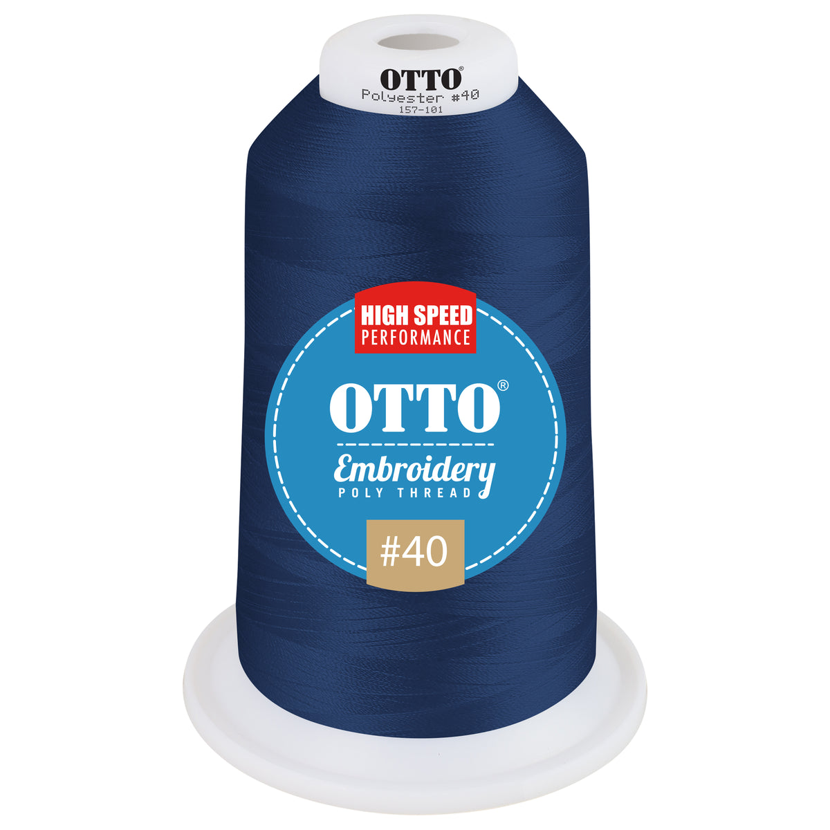 Front View of 95687 - Thread 95687 OTTO Embroidery Poly Thread #40 5,500 yd. King Cone
