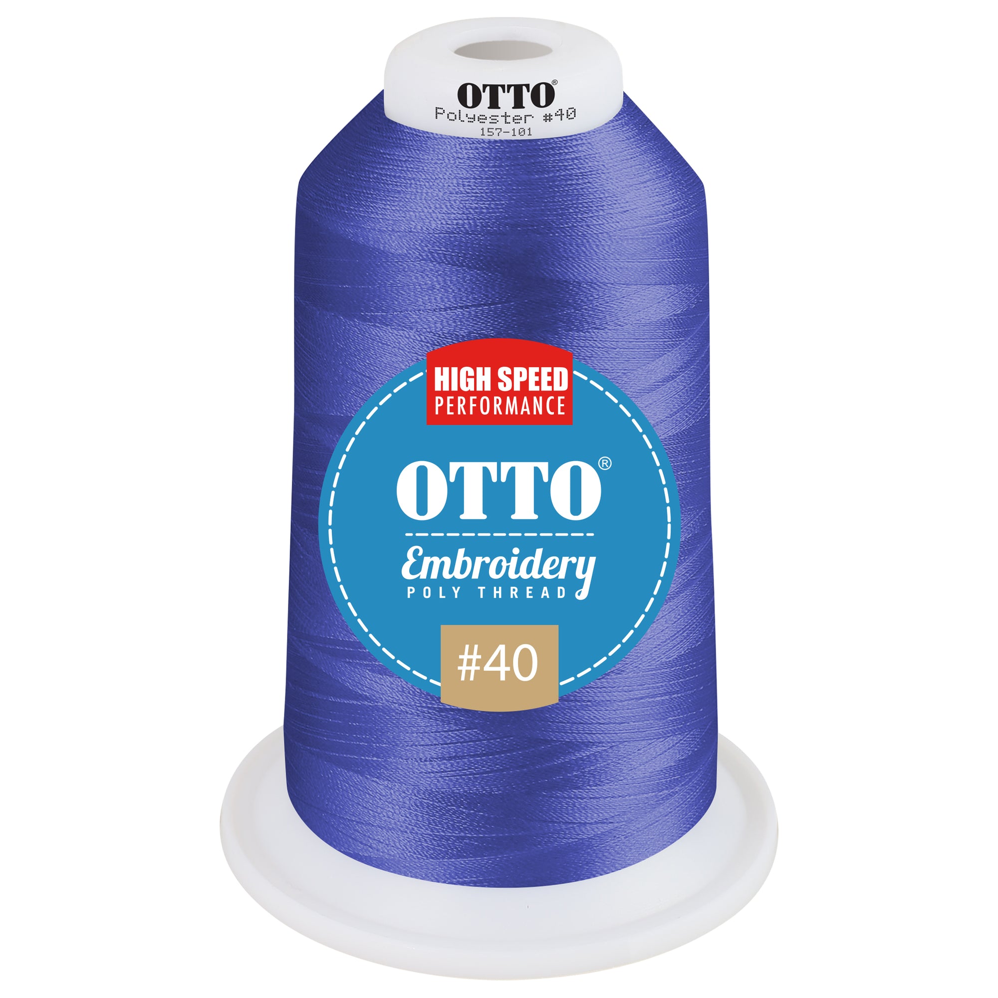 Front View of 95728 - Thread 95728 OTTO Embroidery Poly Thread #40 5,500 yd. King Cone