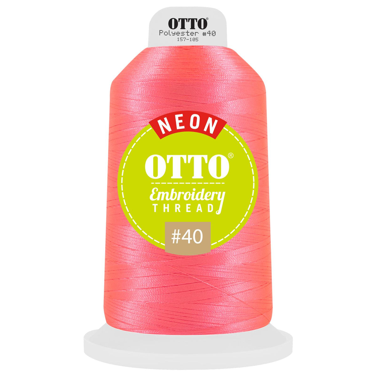 Front View of 9805 - Thread 9805 OTTO Embroidery Neon Thread #40 5,500 yd. King Cone