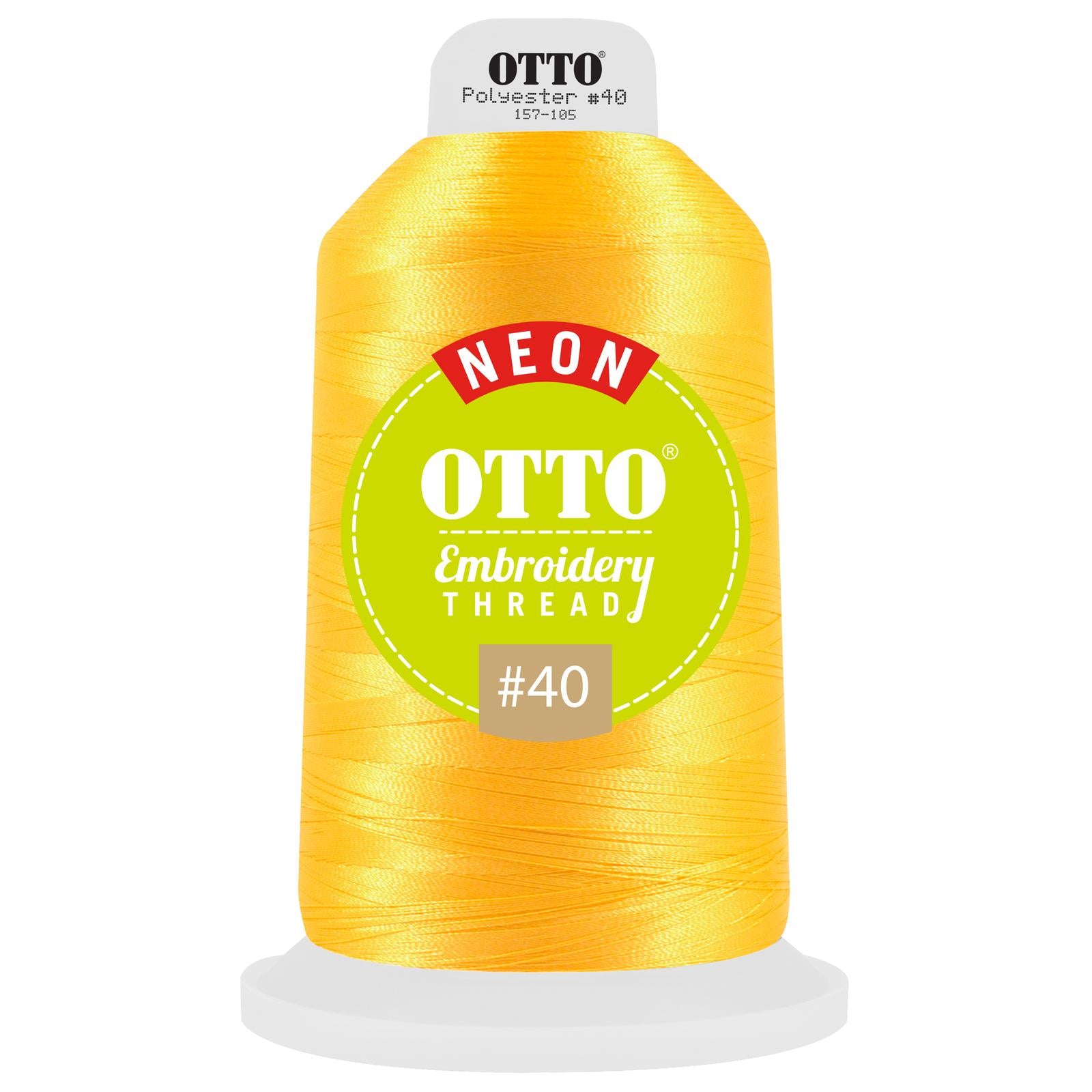 Front View of 9810 - Thread 9810 OTTO Embroidery Neon Thread #40 5,500 yd. King Cone