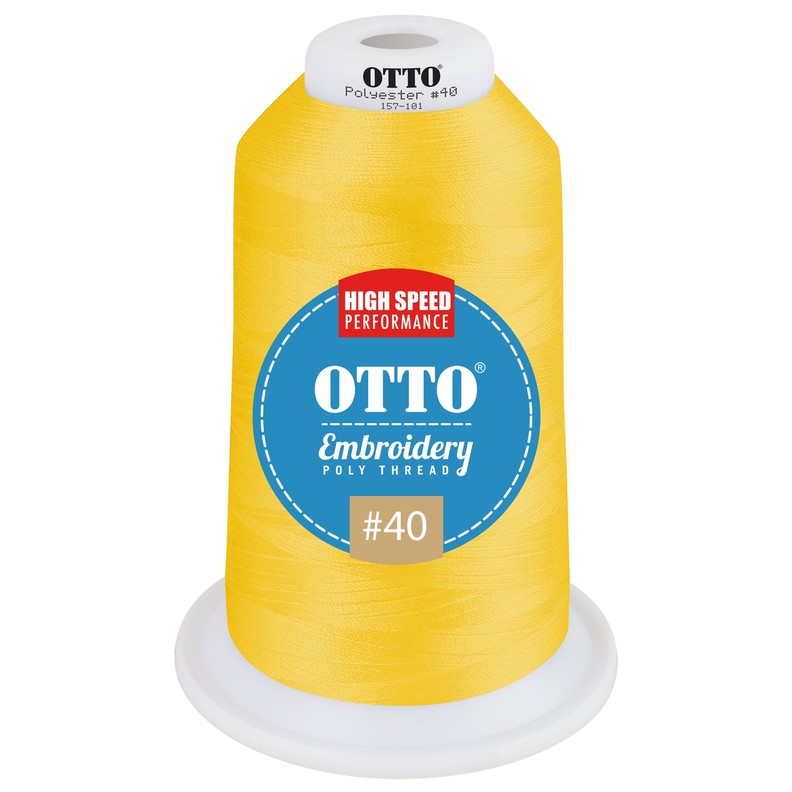 Front View of 99001 - Thread 99001 OTTO Embroidery Poly Thread #40 5,500 yd. King Cone