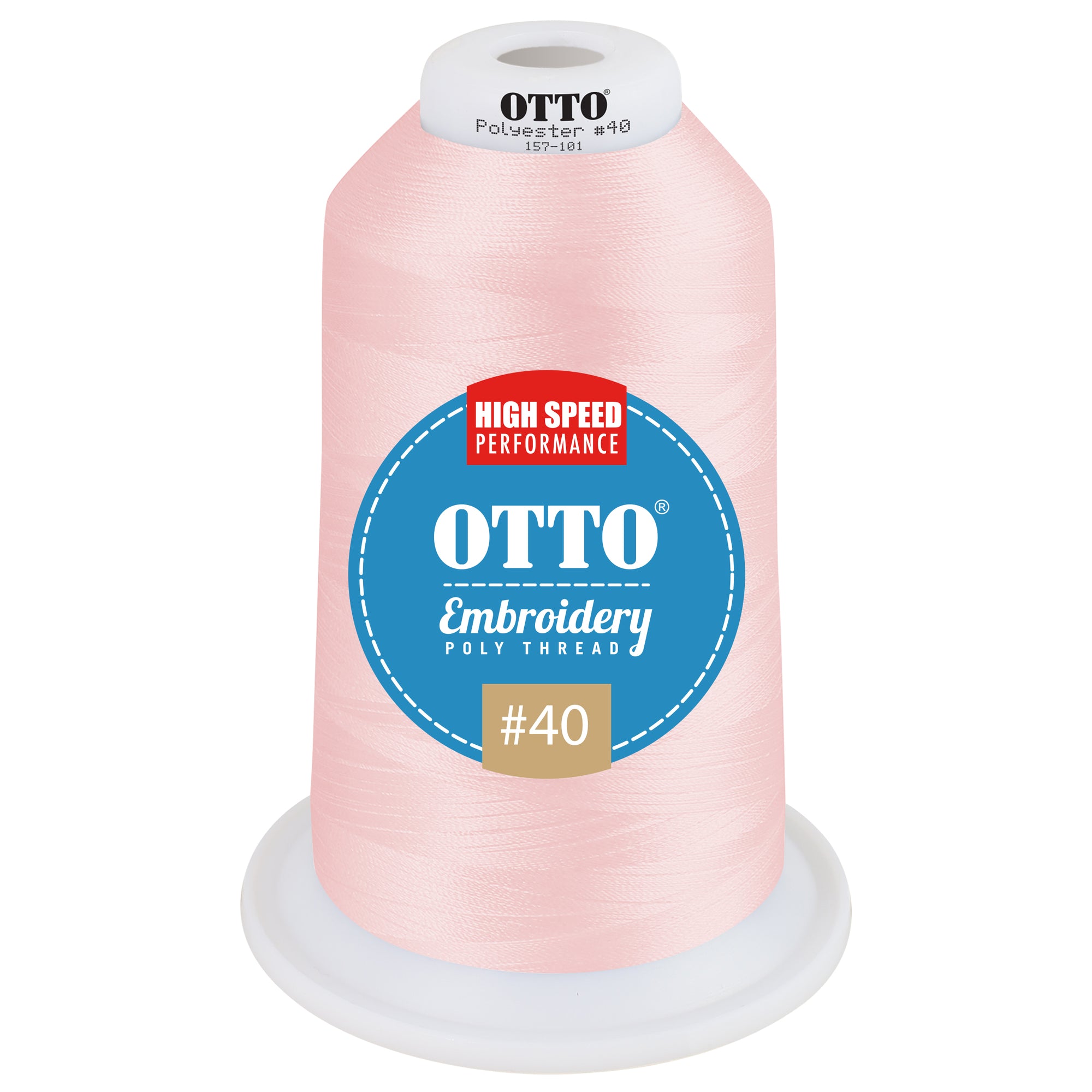 Front View of 99030 - Thread 99030 OTTO Embroidery Poly Thread #40 5,500 yd. King Cone