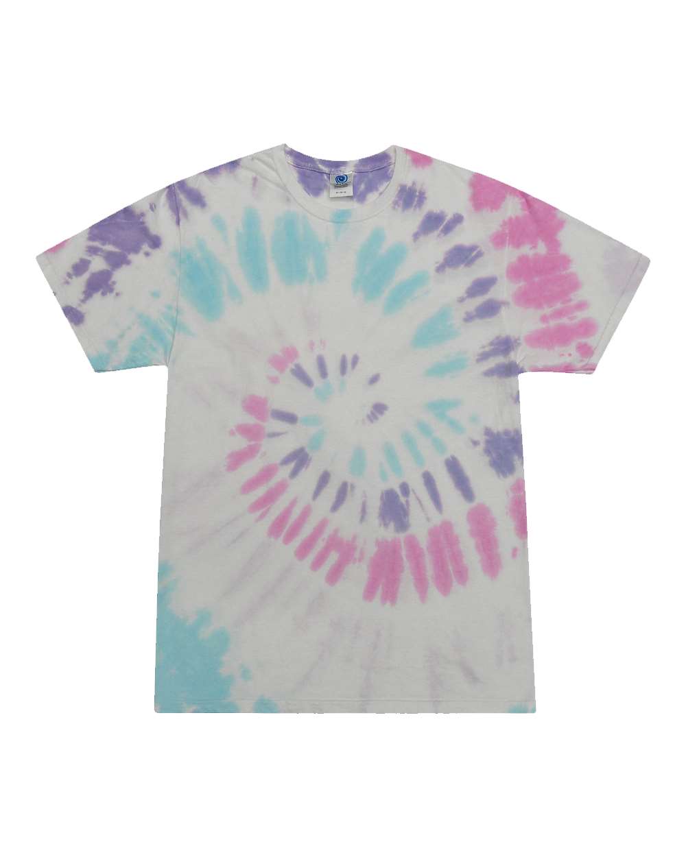 Front View of Acadia Multi-Color Tie-Dyed T-Shirt - 1000