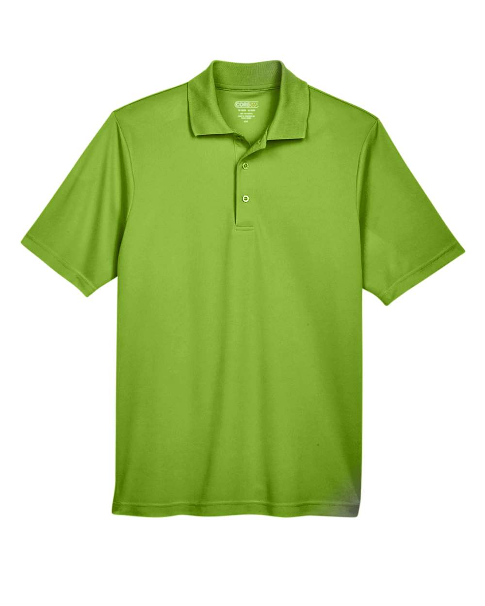 Front View of Acid Green Men's Origin Performance Piqué Polo - 88181