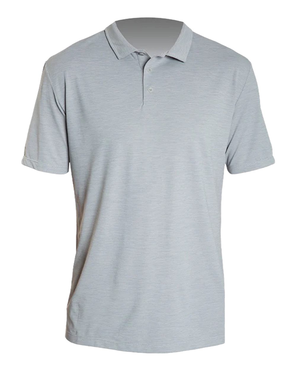 Front View of Alloy Heathered Low Pro Tech Polo - MPLPRS0