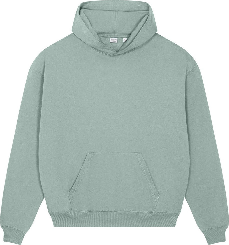 Front View of Aloe Stanley/Stella Unisex Cooper Dry Hooded Sweatshirt SXU028