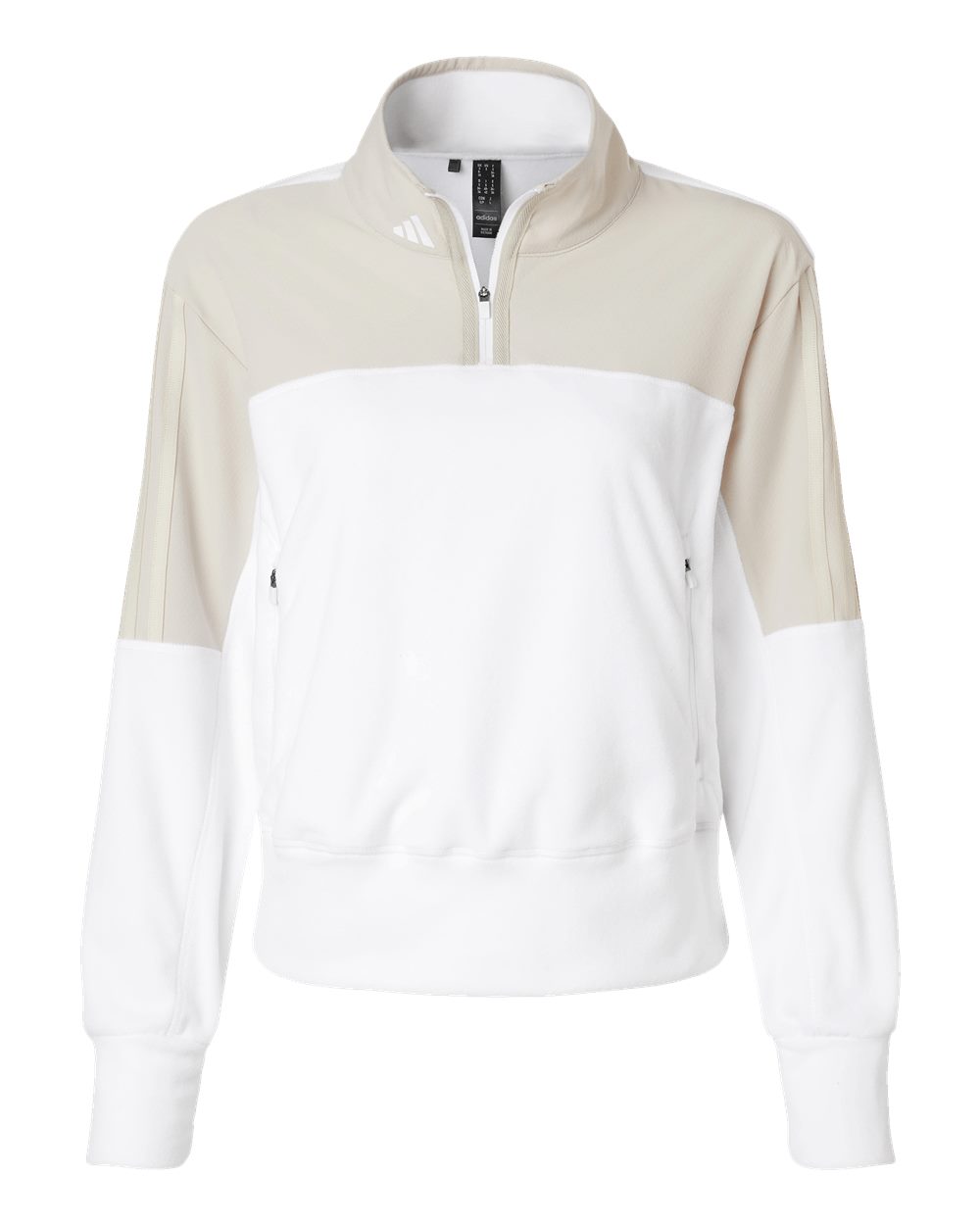 Front View of Alumina Women's Fleece Quarter-Zip Pullover - A601