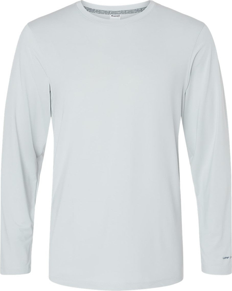 Front View of Aluminum Aruba Extreme Performance Long Sleeve T-Shirt - 222