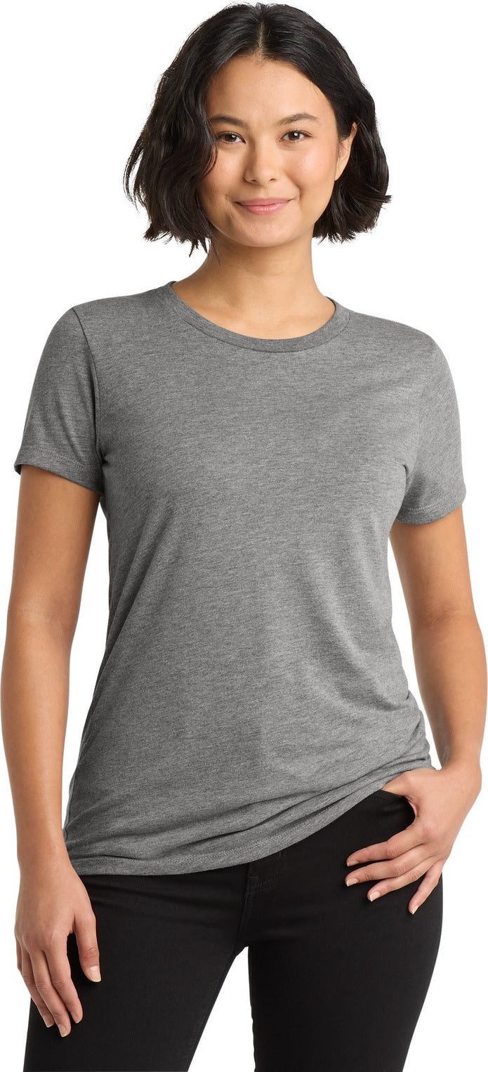 Front View of Aluminum Grey Allmade Women's Tri-Blend Tee AL2008