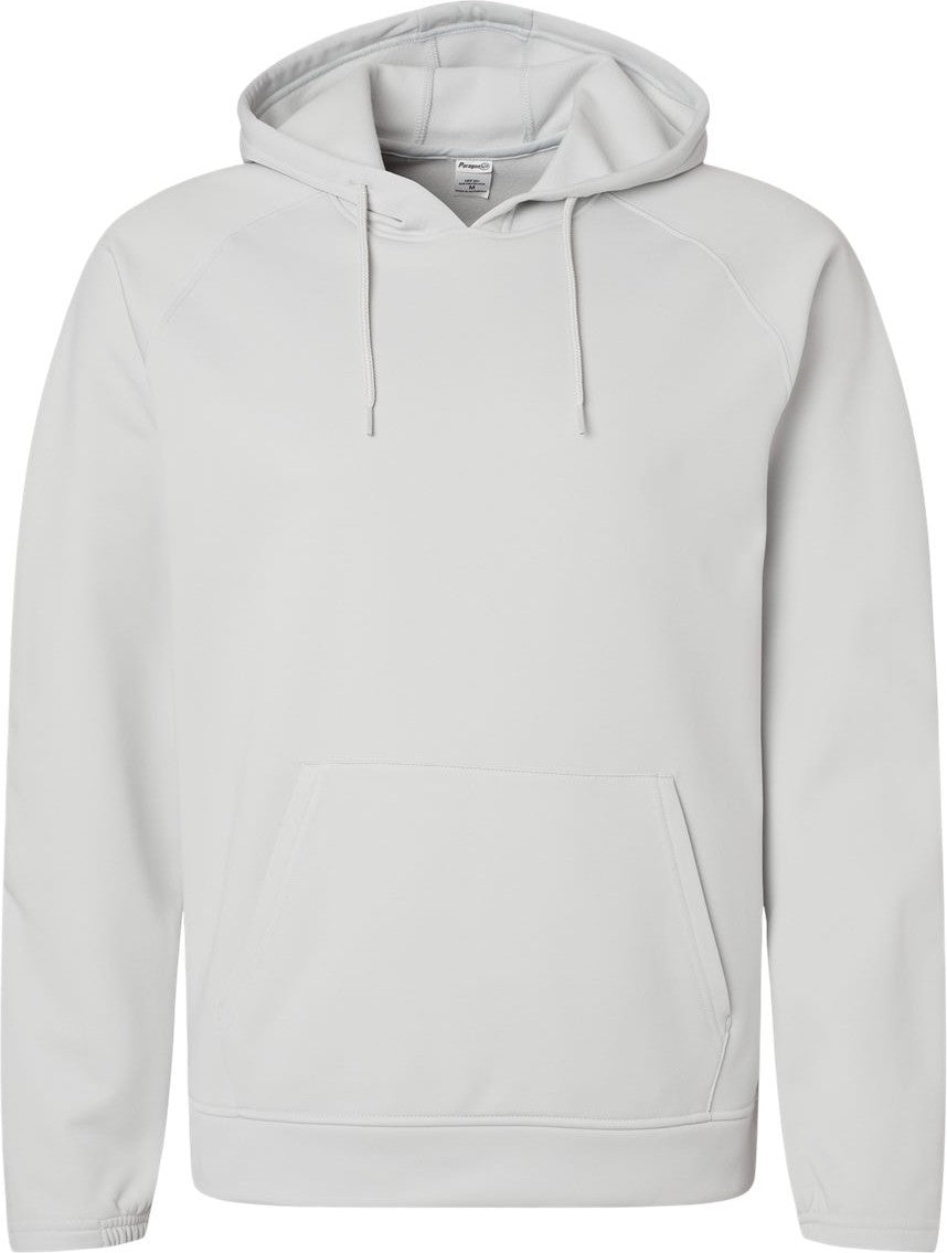 Front View of Aluminum Vail Performance Fleece Hooded Sweatshirt - 305