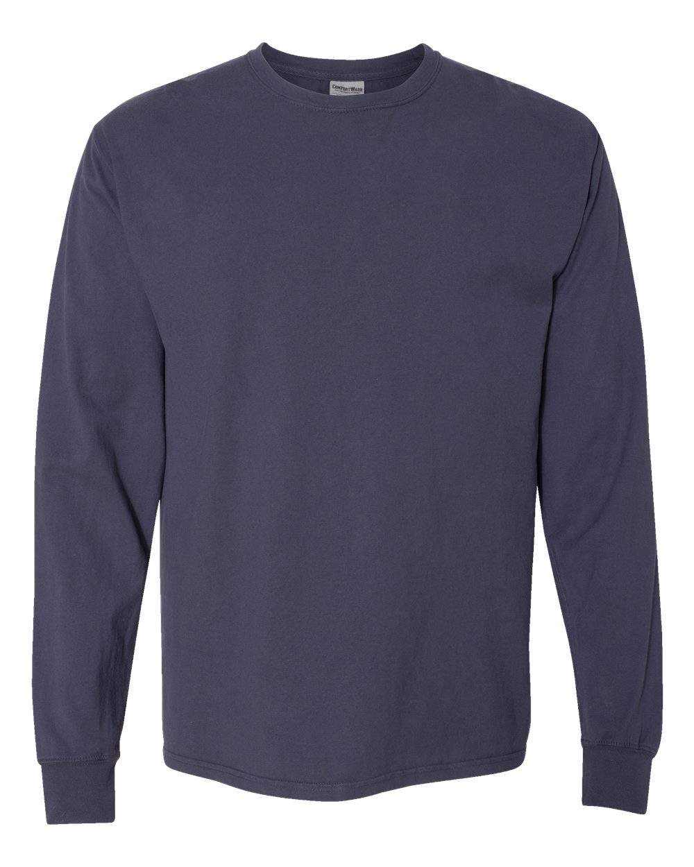 Front View of Anchor Slate Garment-Dyed Long Sleeve T-Shirt - GDH200