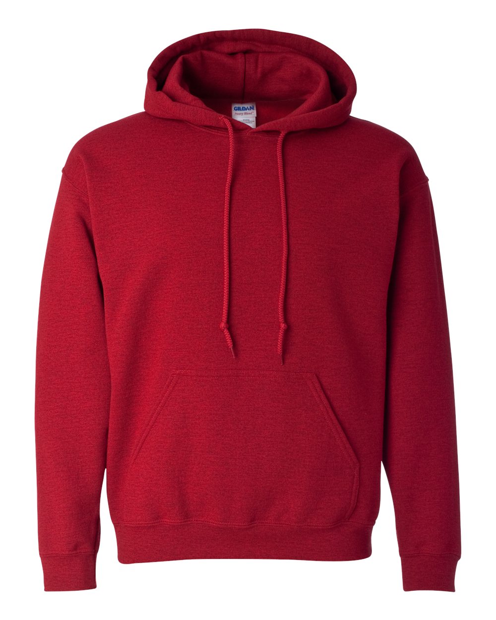 Front View of Antique Cherry Red Heavy Blend™ Hooded Sweatshirt - 18500