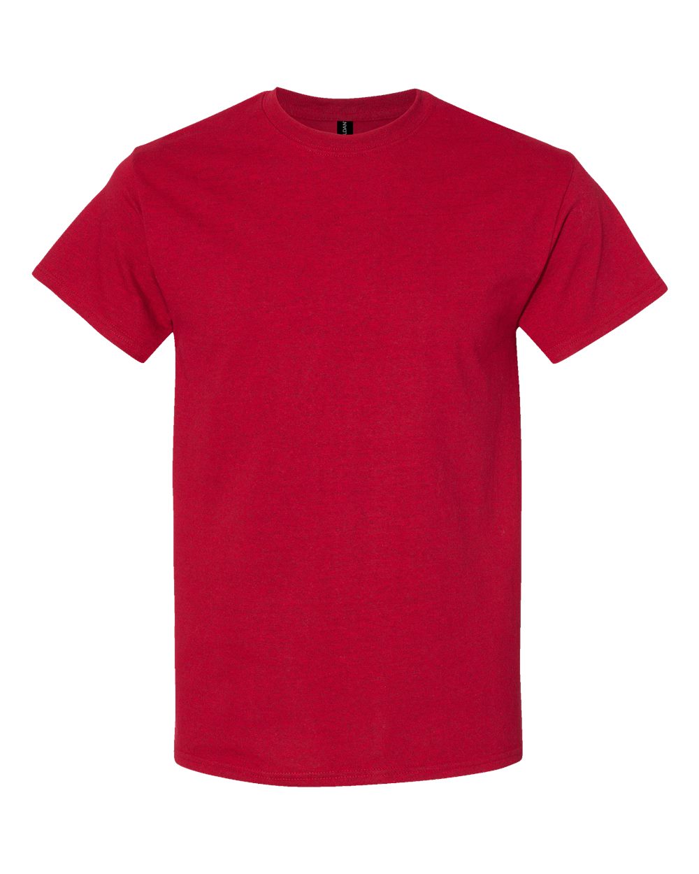 Front View of Antique Cherry Red Heavy Cotton™ T-Shirt - 5000