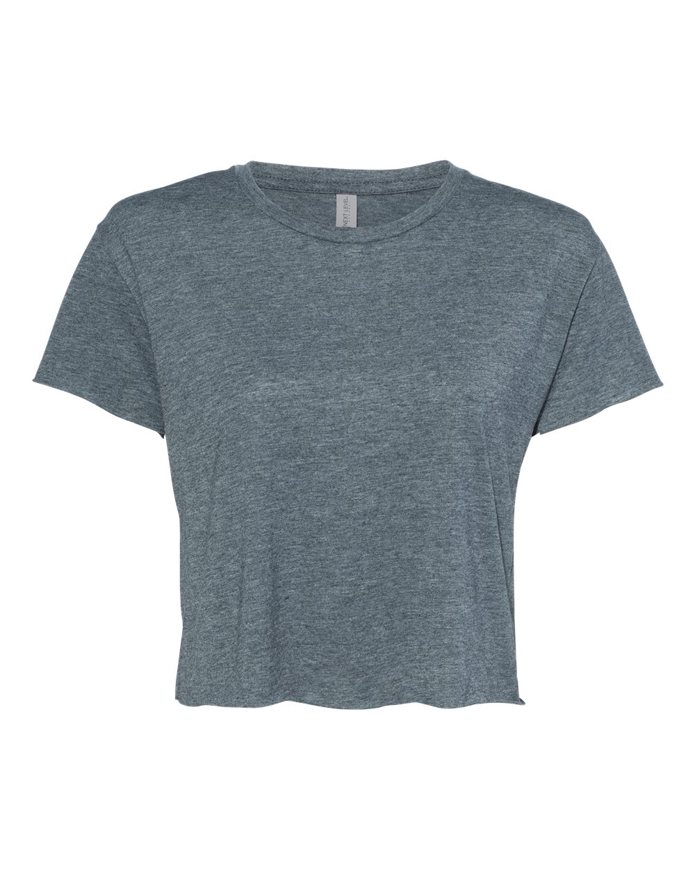 Front View of Antique Denim Women's Festival Crop Top - 5080