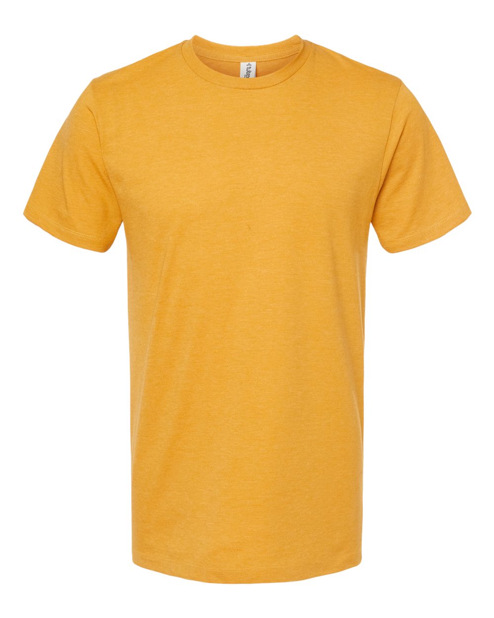 Front View of Antique Gold Heather Premium Cotton Blend T-Shirt - 541
