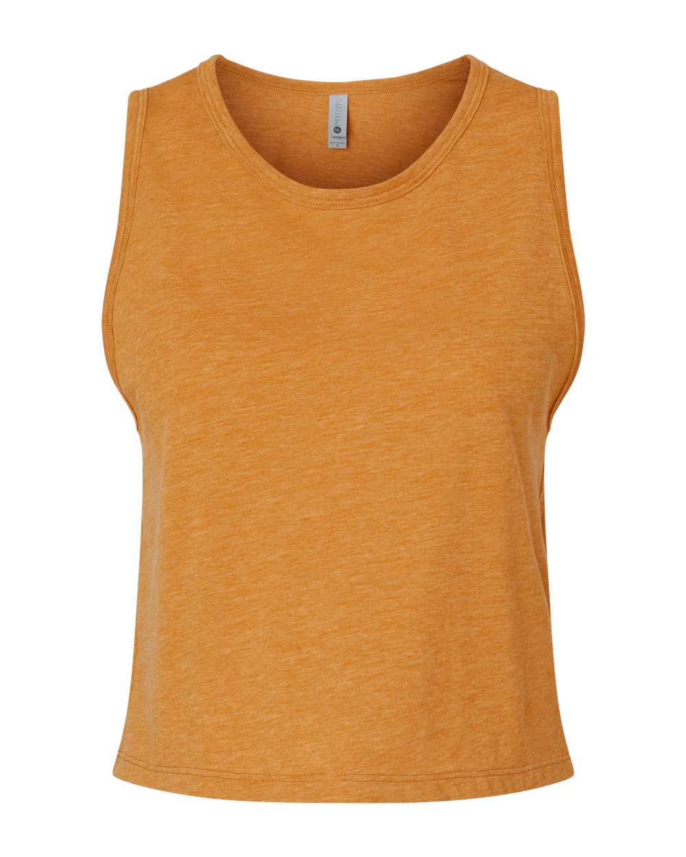 Front View of Antique Gold Women's Festival Crop Tank - 5083