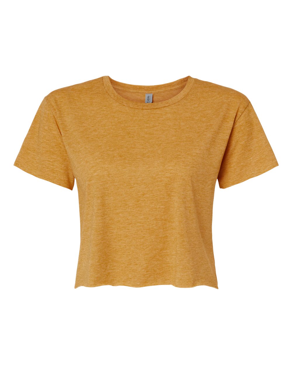 Front View of Antique Gold Women's Festival Crop Top - 5080
