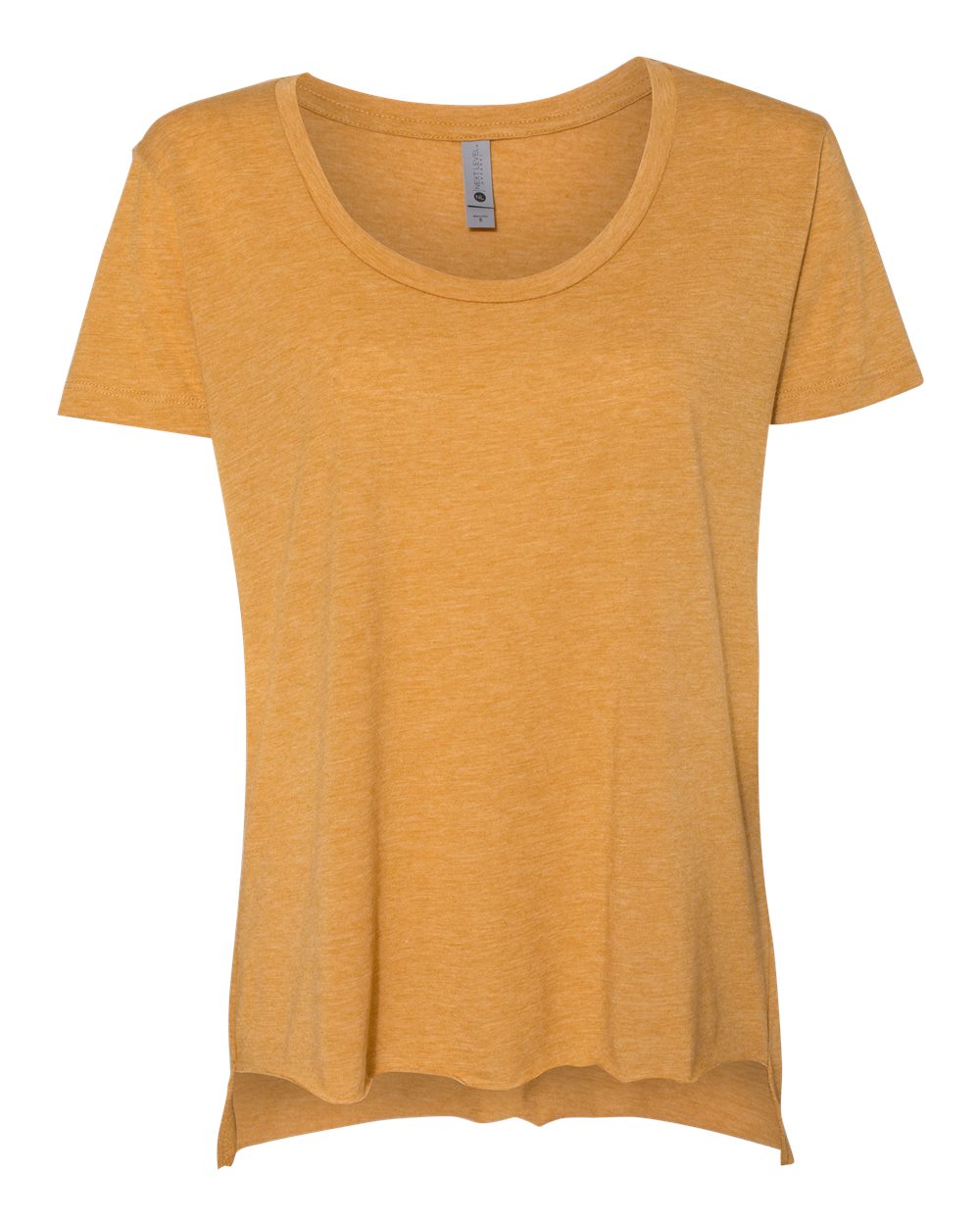 Front View of Antique Gold Women's Festival Scoop Neck T-Shirt - 5030