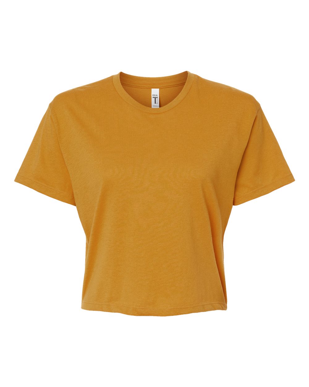 Front View of Antique Gold Women's Ideal Crop Top - 1580
