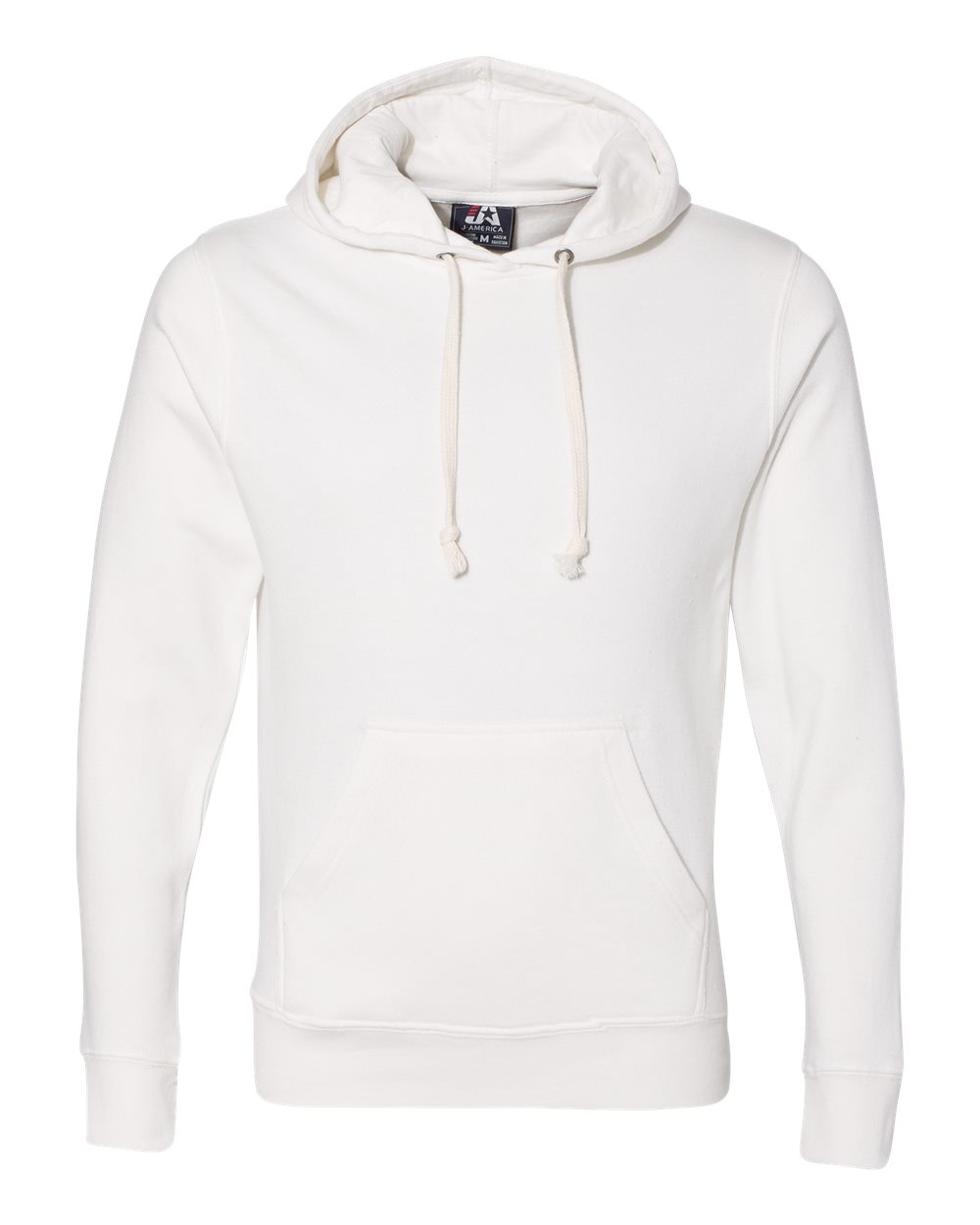 Front View of Antique White Triblend Triblend Fleece Hooded Sweatshirt - 8871