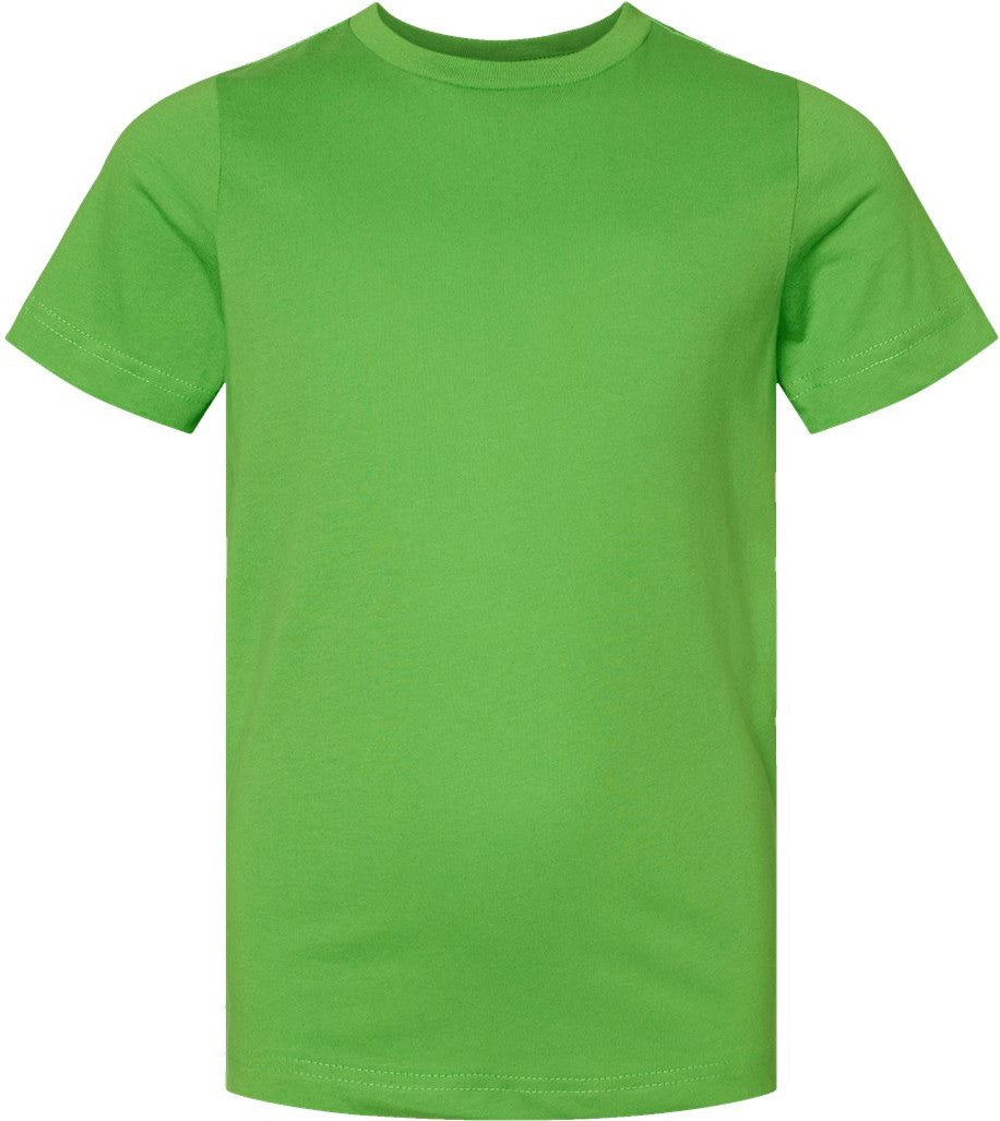Front View of Apple Youth Fine Jersey Tee - 6101