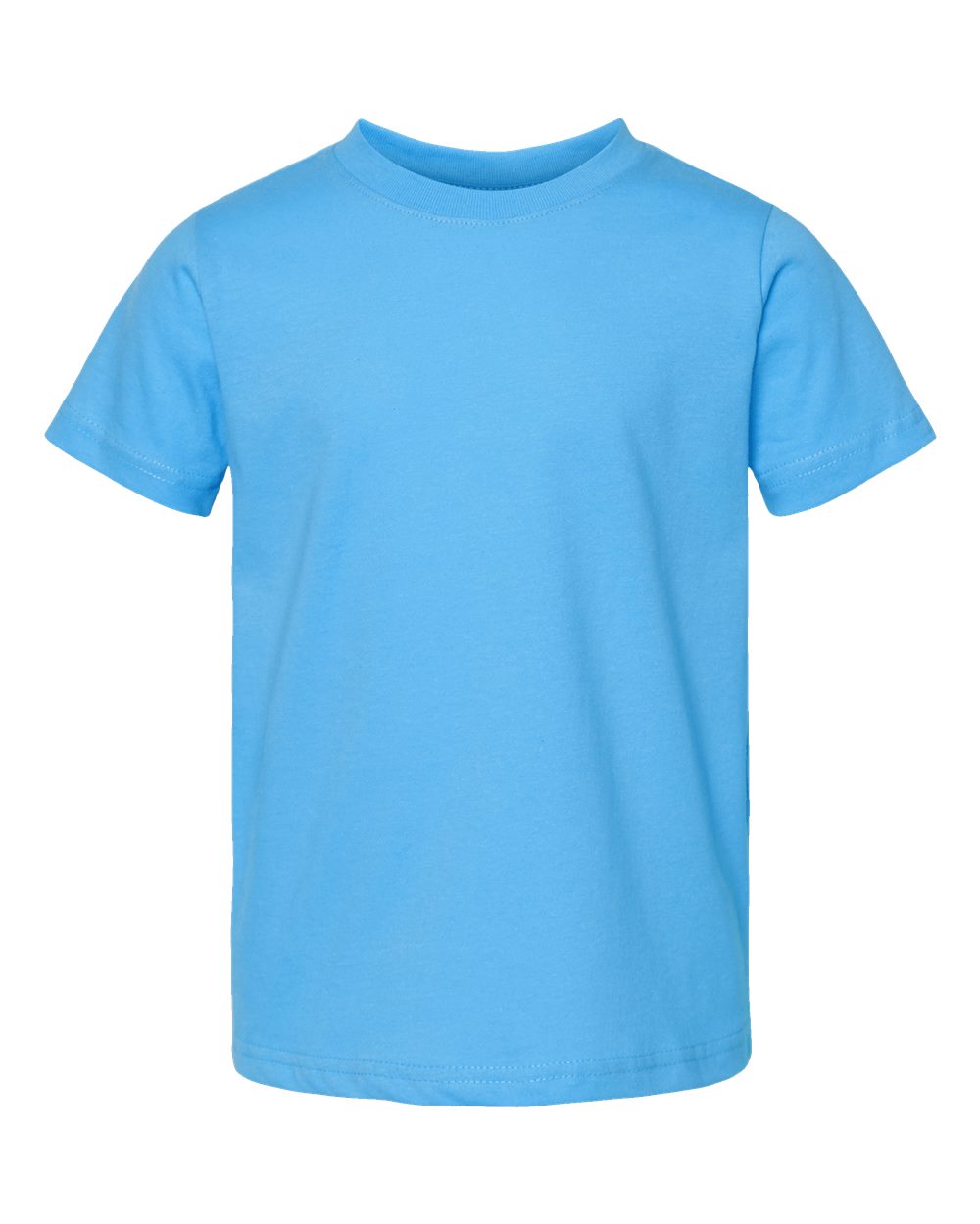 Front View of Aqua Toddler Fine Jersey Tee - 3321