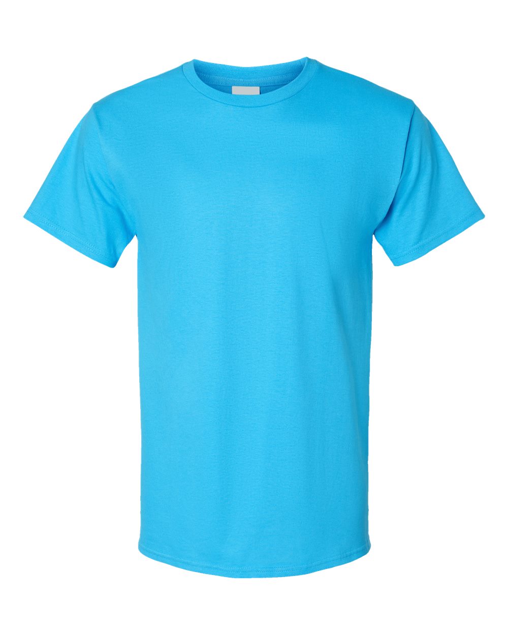 Front View of Aquatic Blue Authentic T-Shirt - 5250